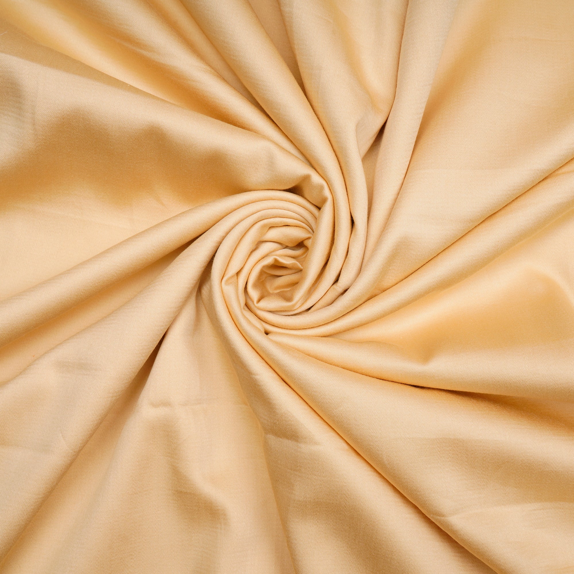 (Pre-Cut 3.00 Mtr)Beige Premium Cotton Satin Dyeable Fabric