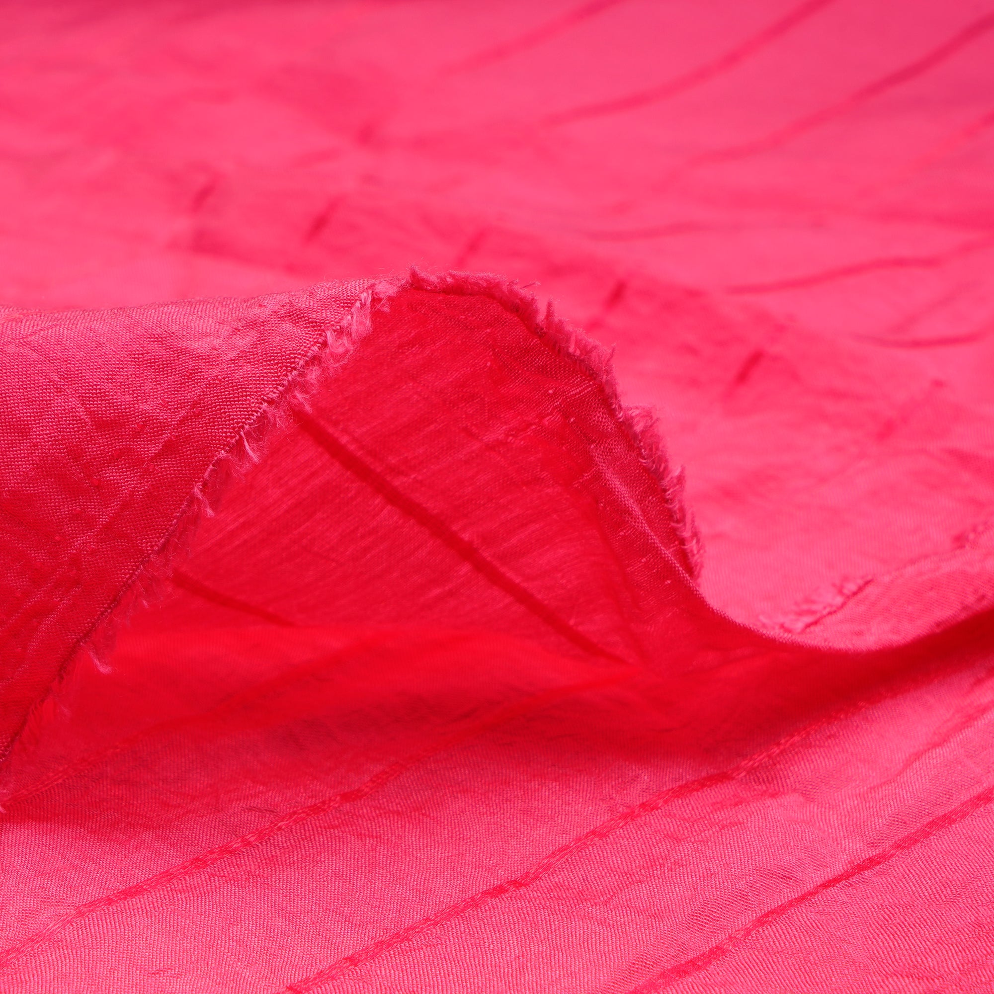 (Pre-Cut 2.00 Mtr)Pink Polyester Modal Fabric