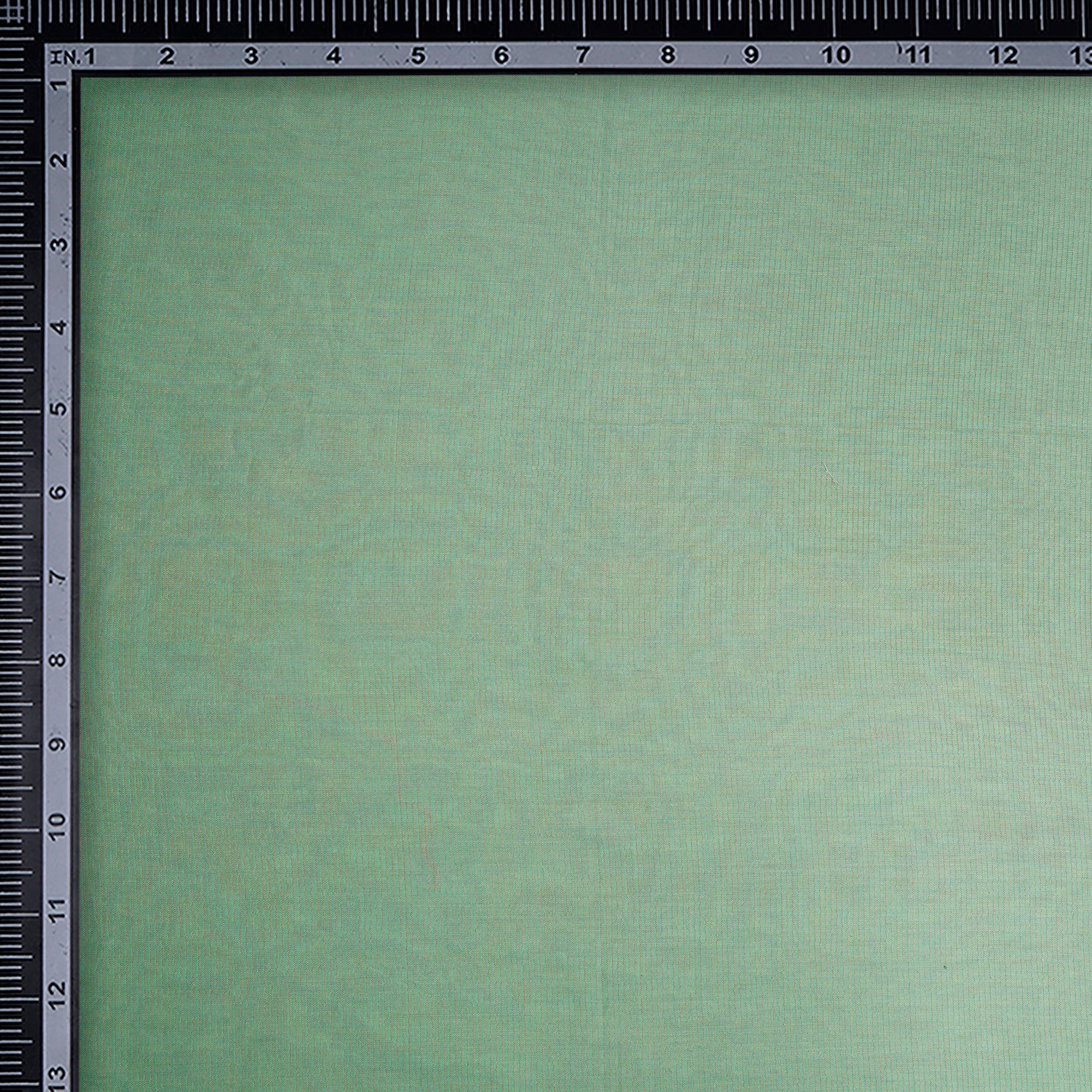 (Pre-Cut 2.20 Mtr)Chartreuse Green Stripe Pattern Fancy Chanderi Fabric