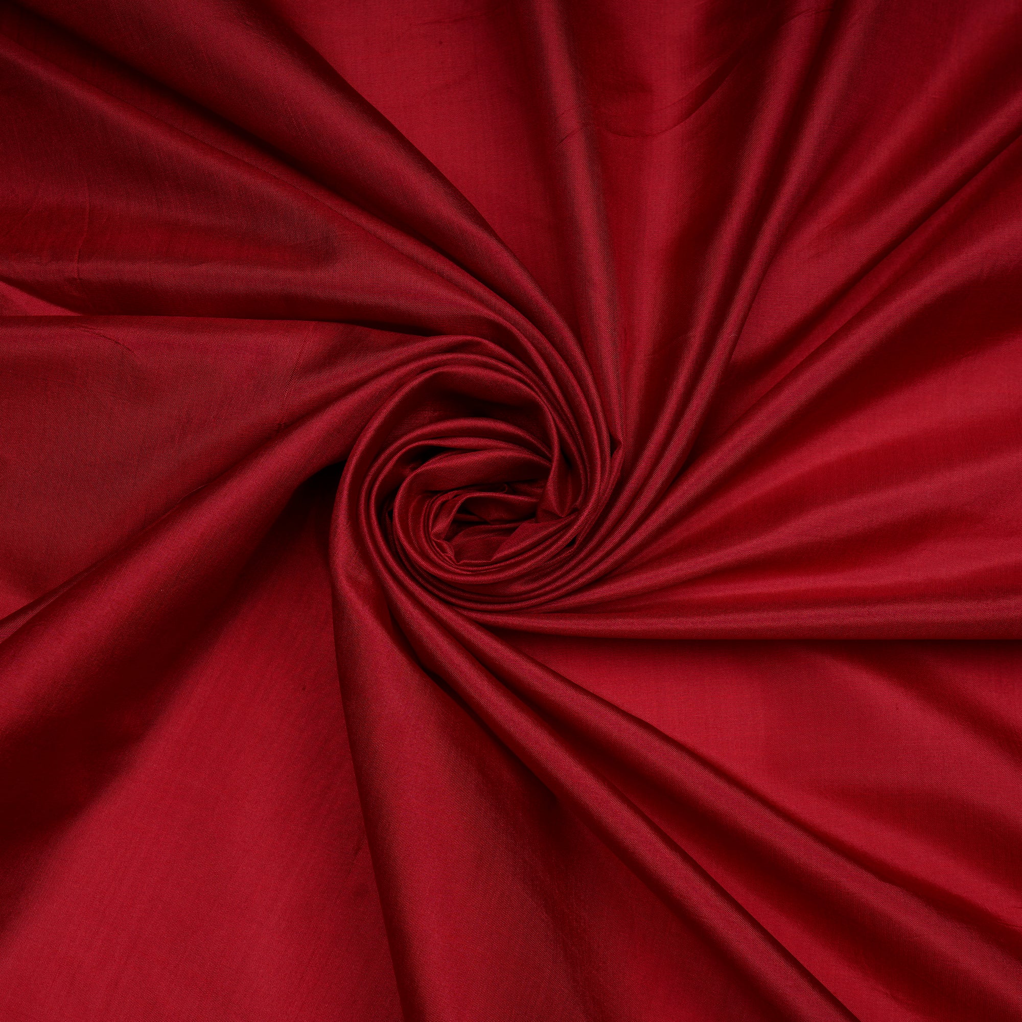 (Pre-Cut 1.10 Mtr)Karanda Red Piece Dyed Plain Silk Fabric