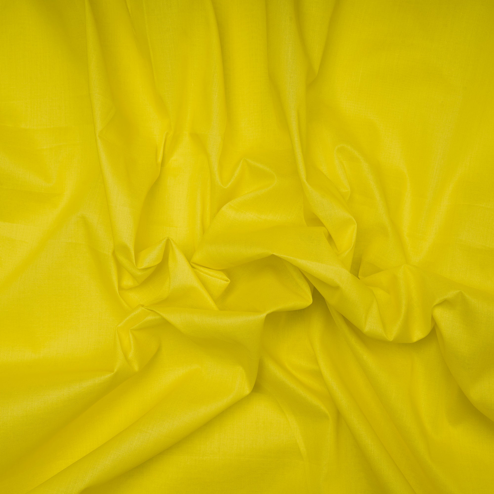 (Pre-Cut 4.00 Mtr)Muddy Yellow Color Mill Dyed Cotton Lawn Fabric