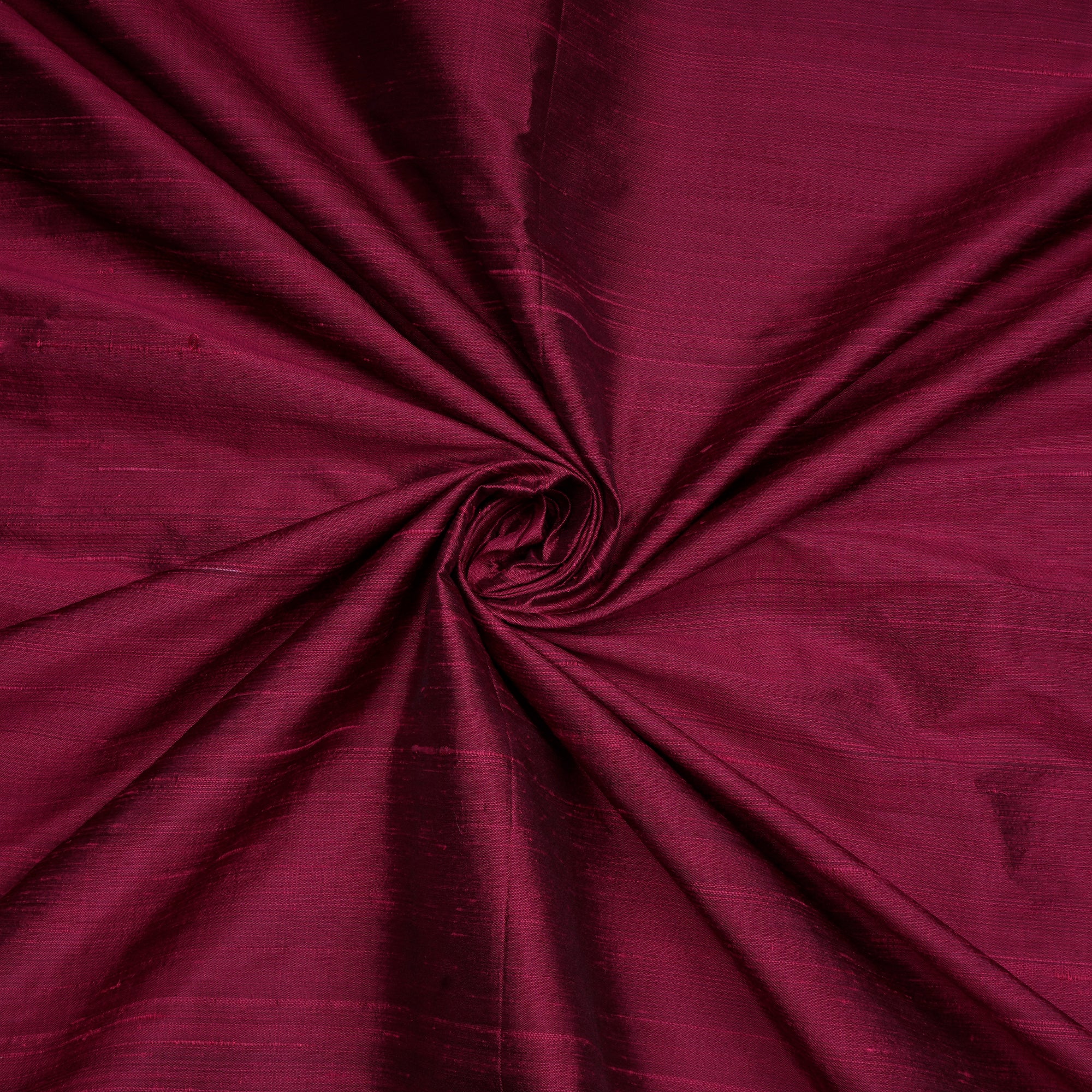 (Pre-Cut 2.40 Mtr)Maroon Piece Dyed Plain Blended Dupion Silk Fabric