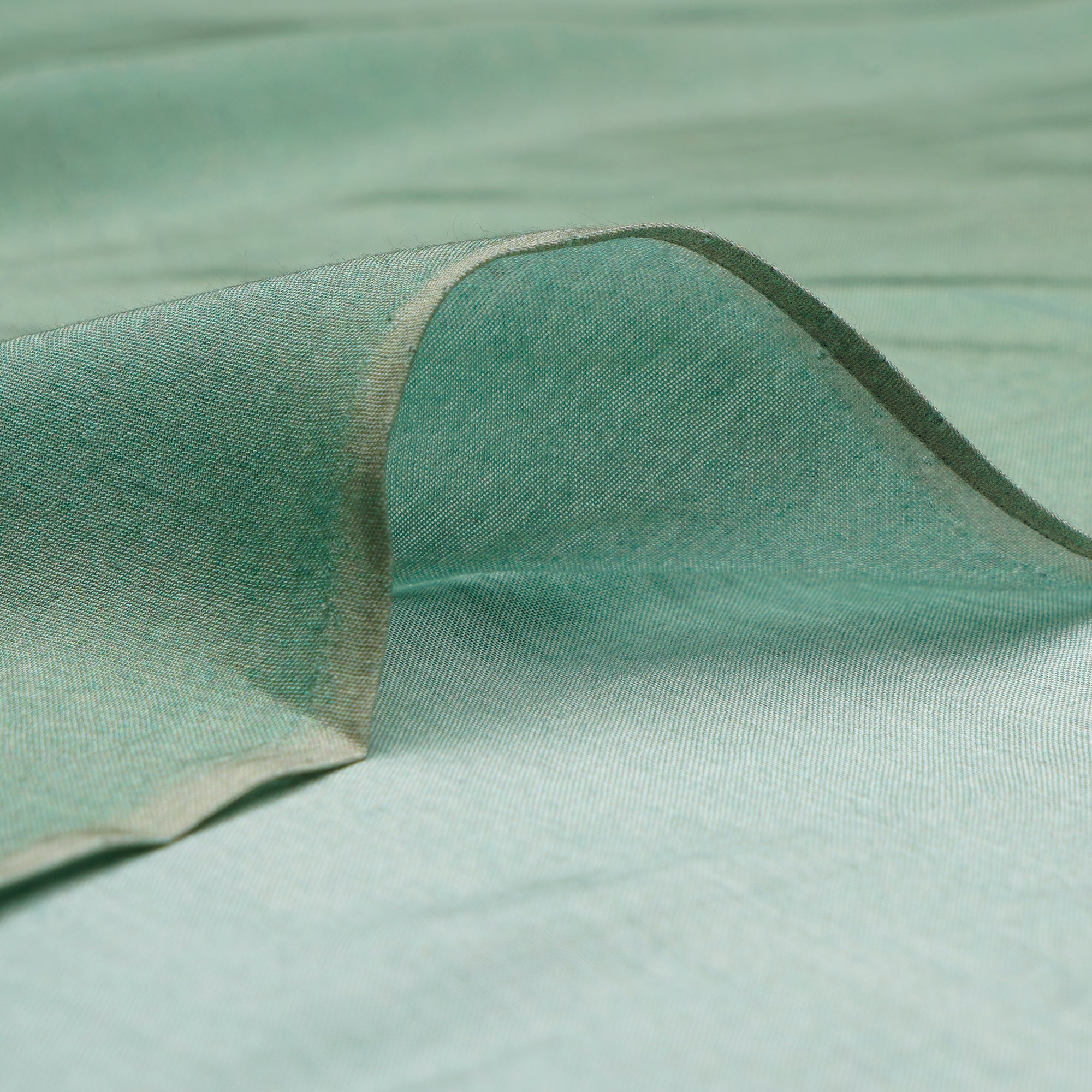 (Pre-Cut 3.75 Mtr)Mint Green Digital Print Bemberg Modal Fabric