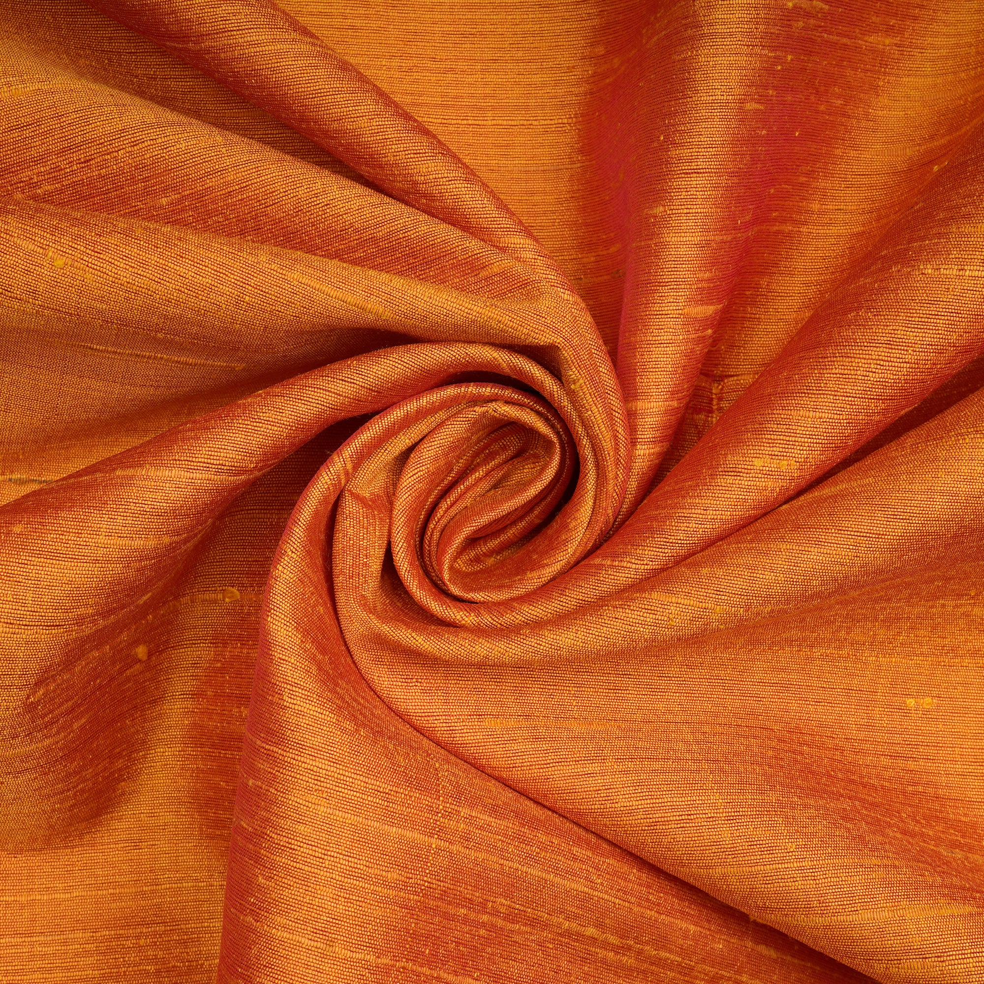 (Pre-Cut 1.70 Mtr)Autumn Maple Piece Dyed Plain Silk Fabric