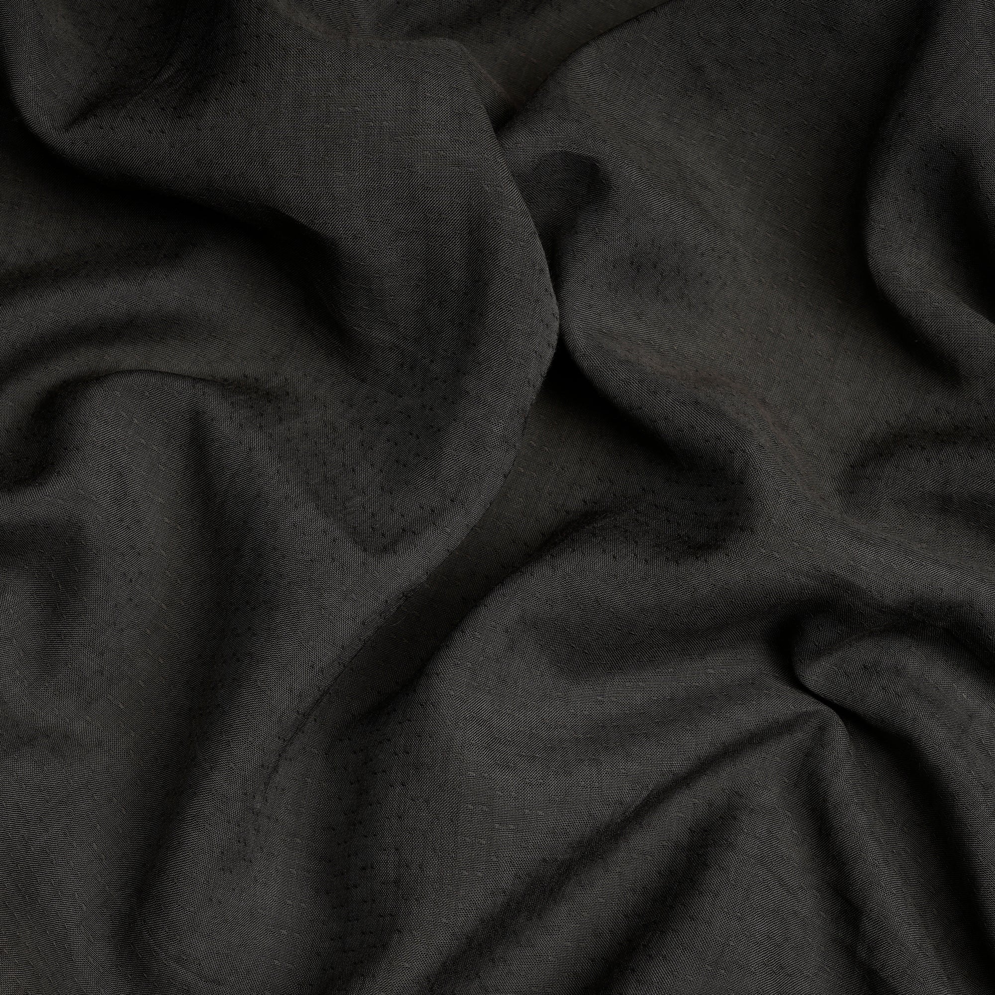 (Pre-Cut 2.80 Mtr)Grey Piece Dyed Plain Viscose Dobby Fabric