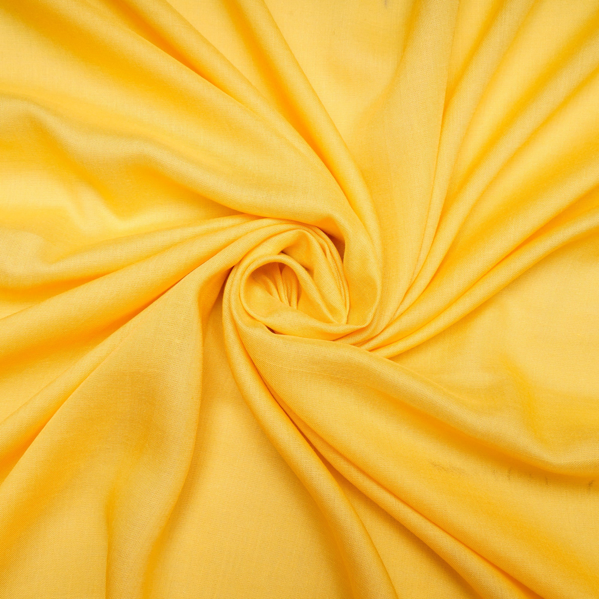 (Pre Cut 0.65 Mtr )Cyber Yellow Modal Satin Bemberg Fabric