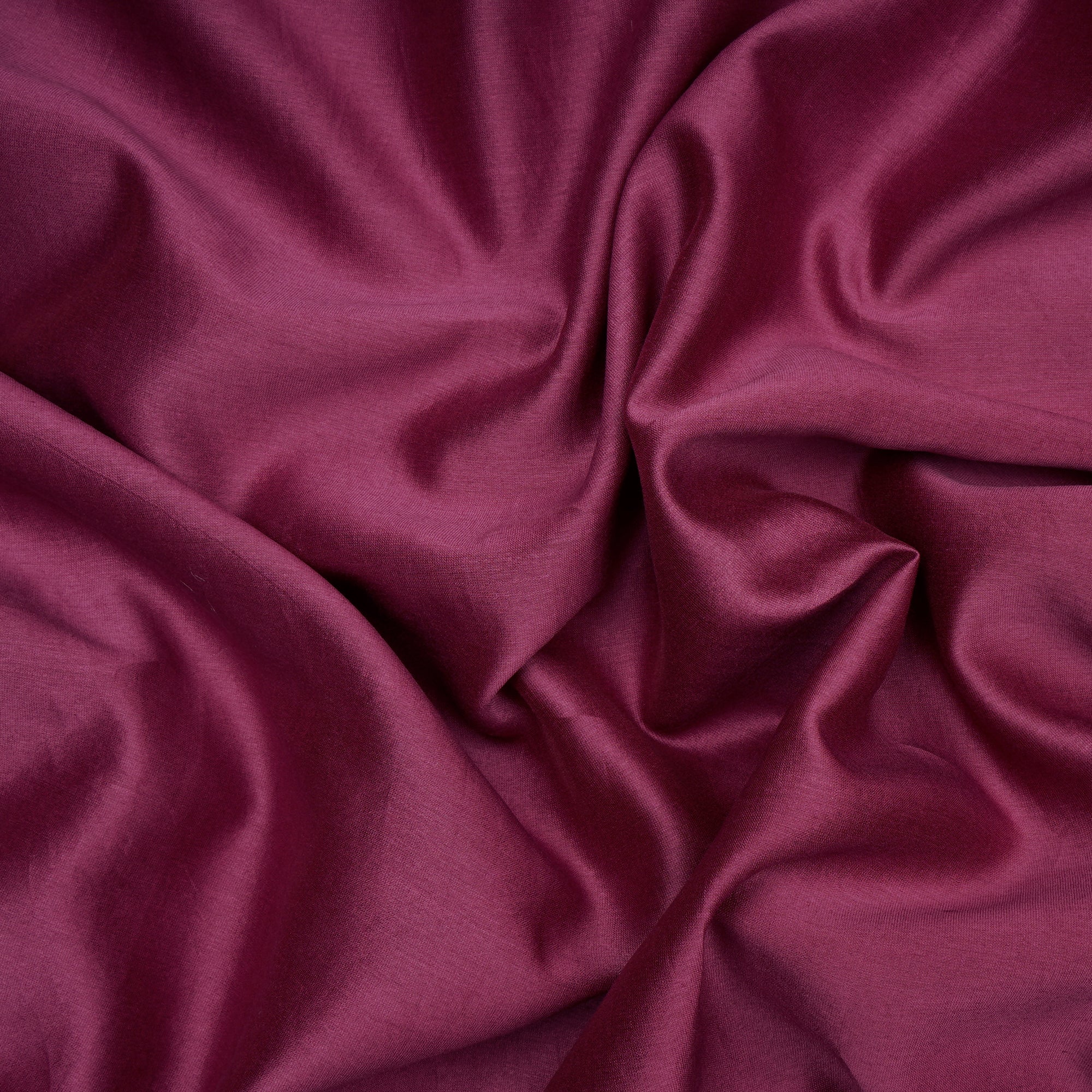 (Pre-Cut 1.90 Mtr)Magenta Piece Dyed Pure Chanderi Fabric