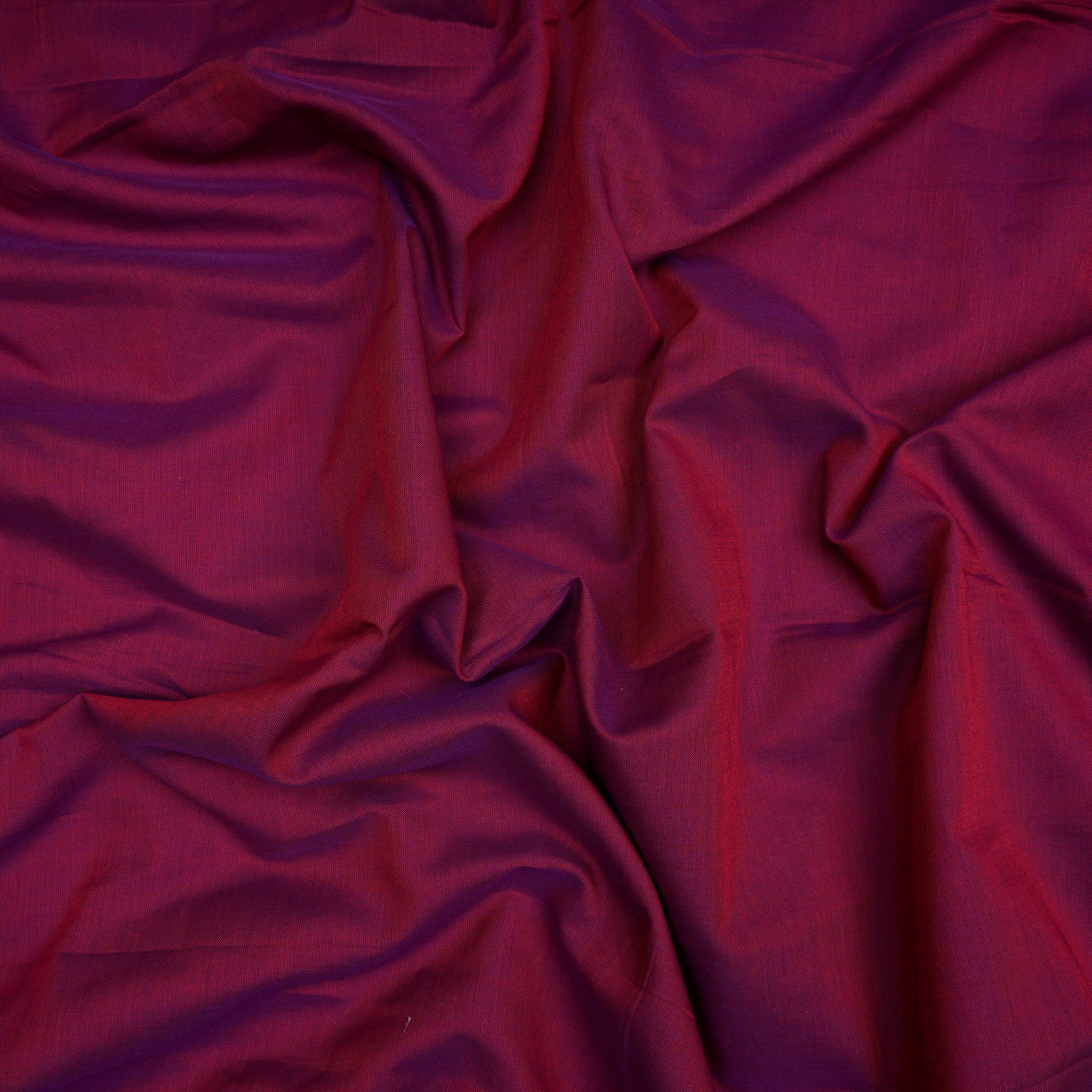 (Pre-Cut 1.70 Mtr)Purple Yarn Dyed Pure Cotton Fabric