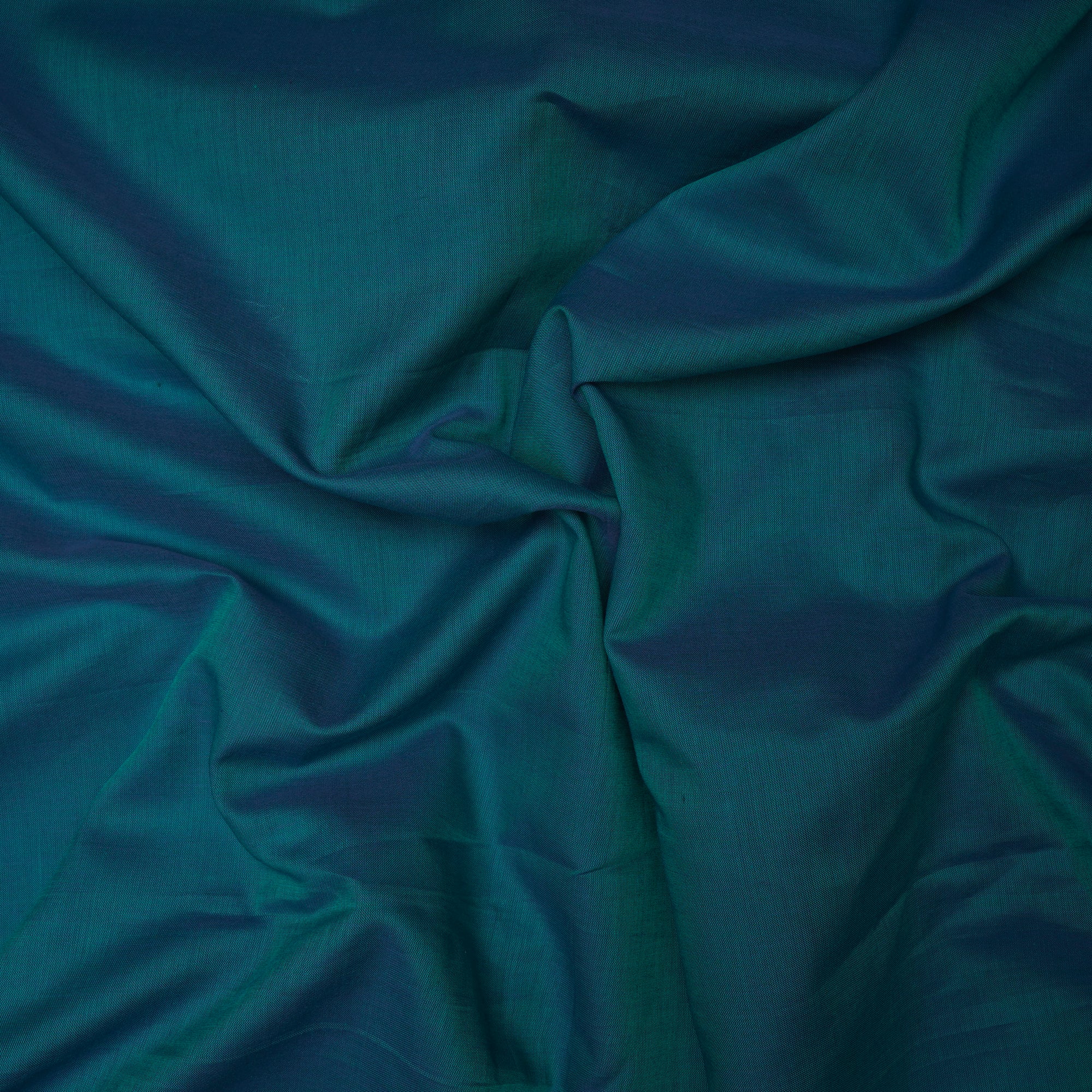 (Pre-Cut 3.00 Mtr)Blue Yarn Dyed Pure Cotton Fabric