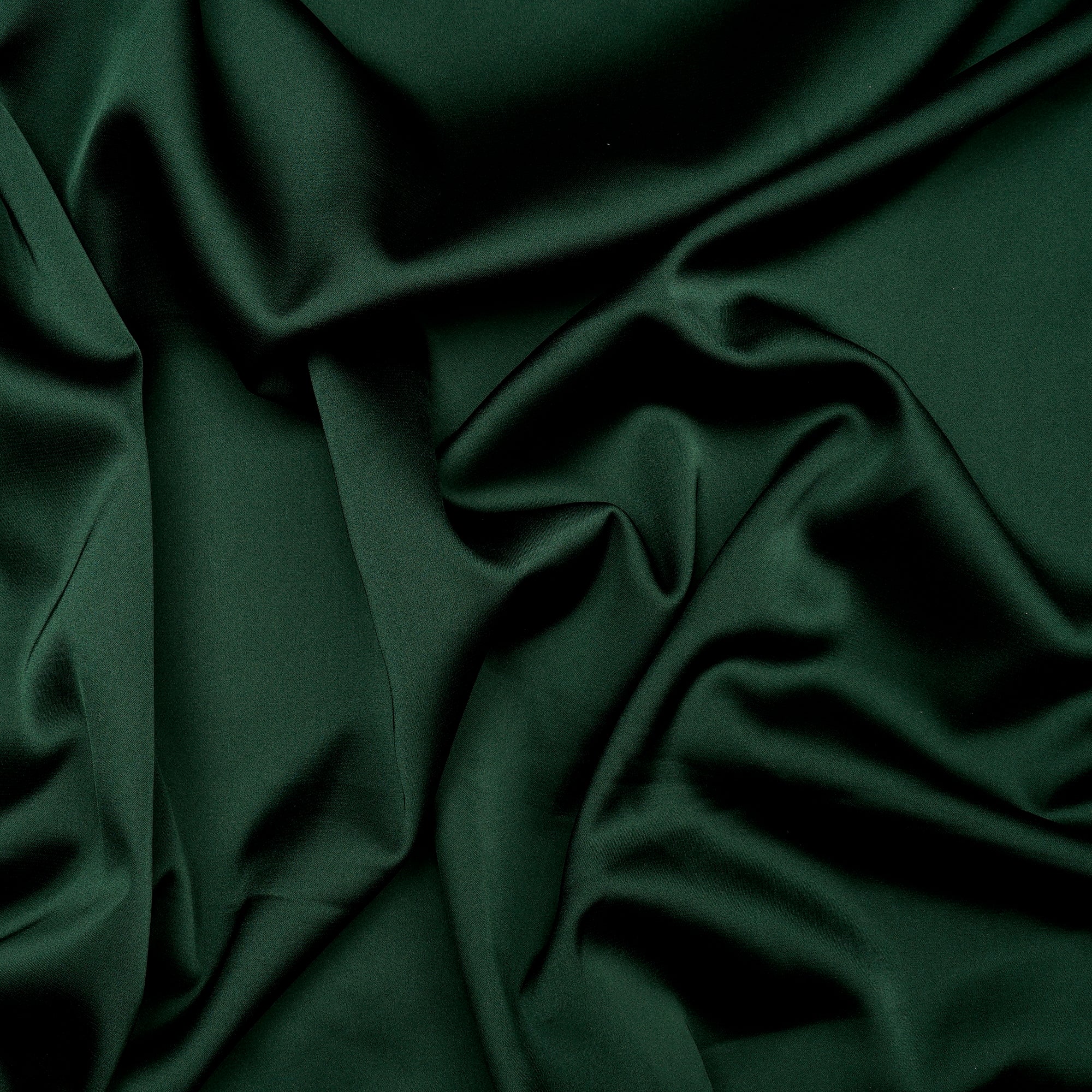 (Pre-Cut 0.50 Mtr)Dark Green Satin Lycra Fabric