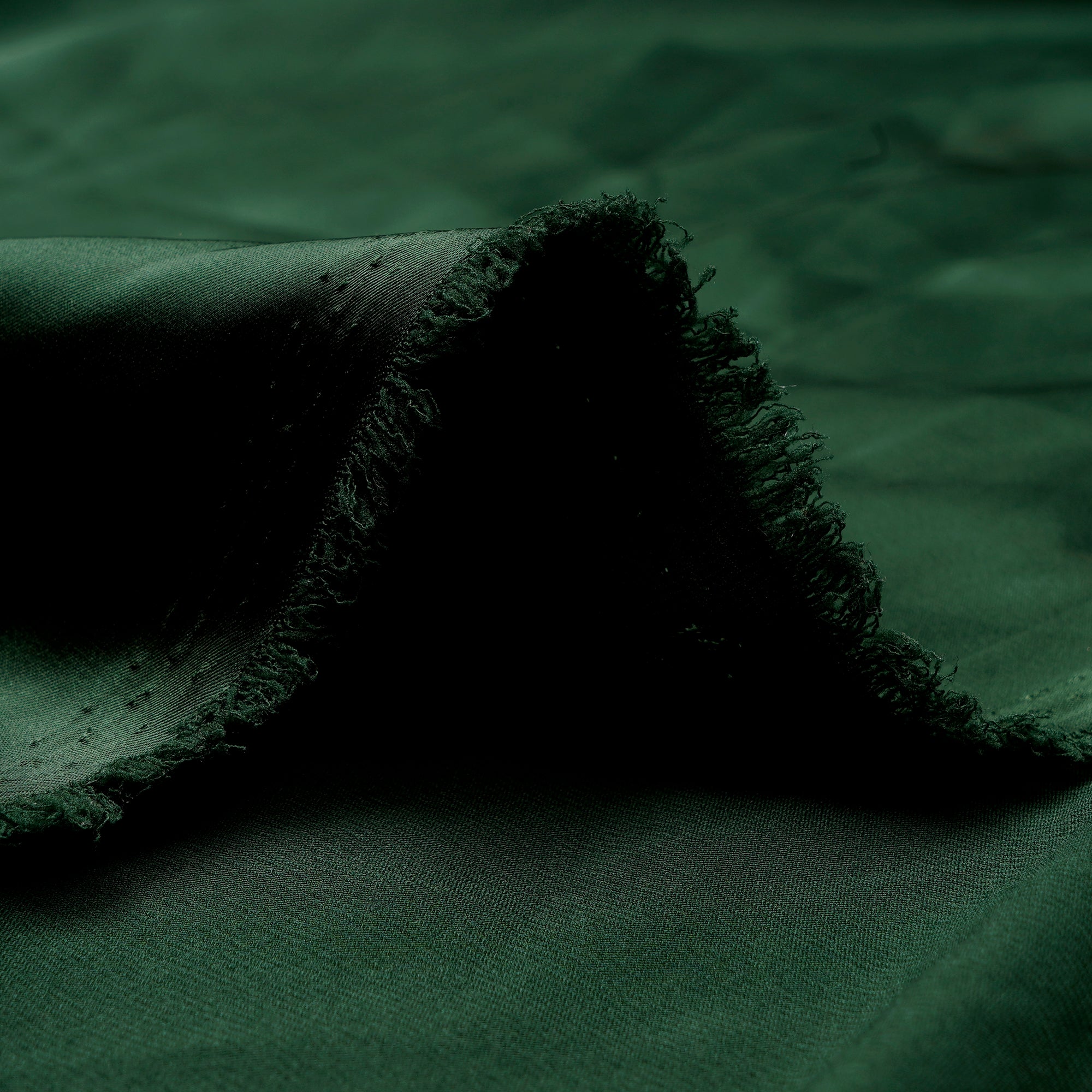 (Pre-Cut 0.50 Mtr)Dark Green Satin Lycra Fabric