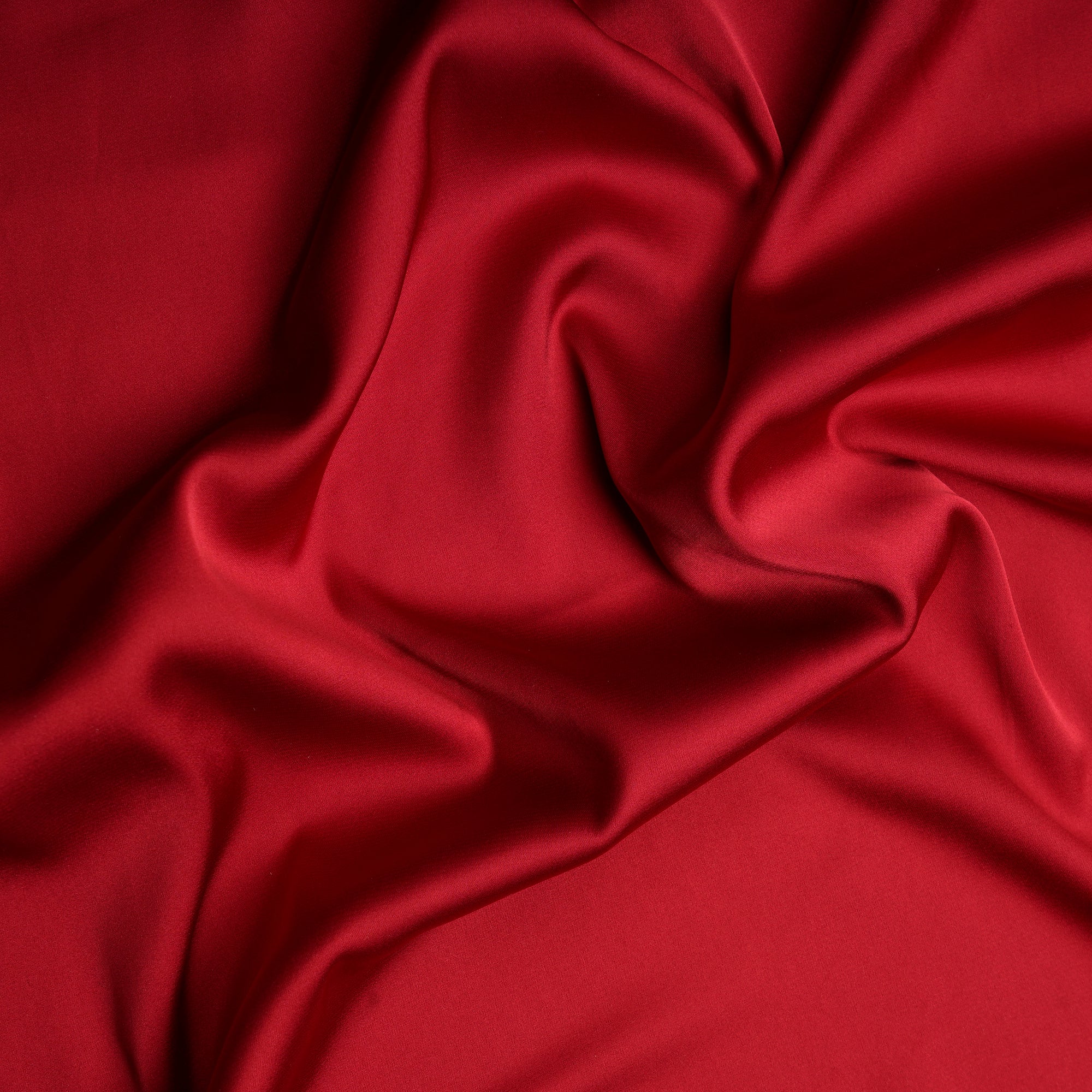 (Pre-Cut 2.60 Mtr)Maroon Plain Polyester Satin Lycra Fabric