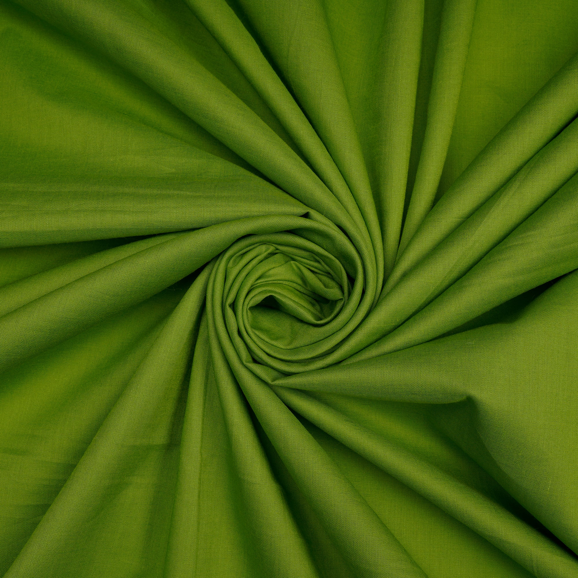 (Pre-Cut 2.05 Mtr)Green Color Cotton Cambric Fabric