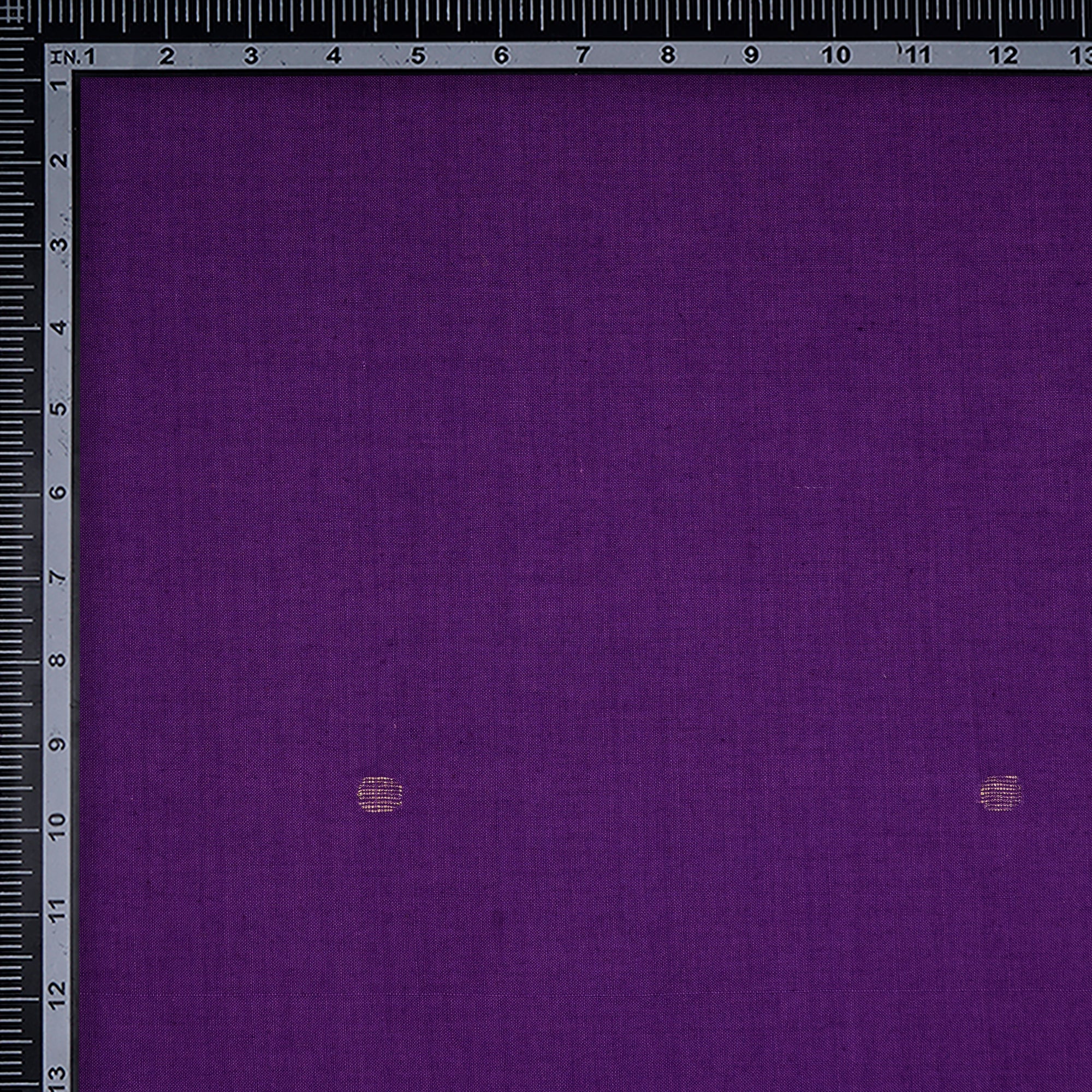 (Pre-Cut 2.00 Mtr)Purple Handwoven Jamdani Cotton Fabric