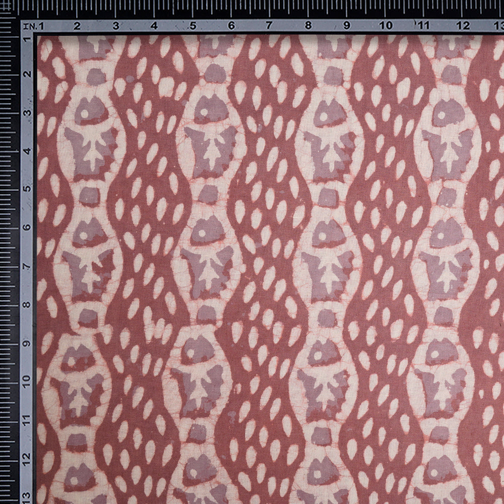 (Pre-Cut 0.75 Mtr)Multi Color Hand Block Natural Dye Bagru Dabu Printed Cotton Fabric