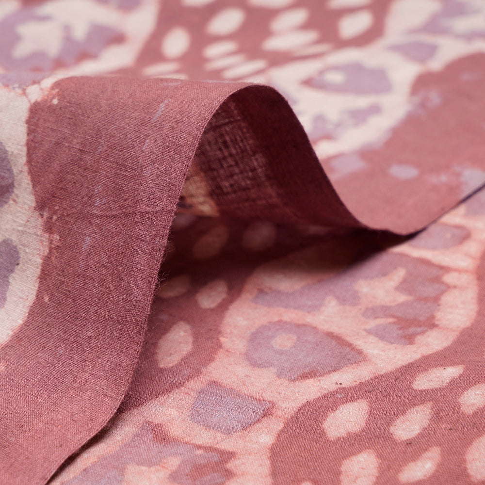 (Pre-Cut 0.75 Mtr)Multi Color Hand Block Natural Dye Bagru Dabu Printed Cotton Fabric