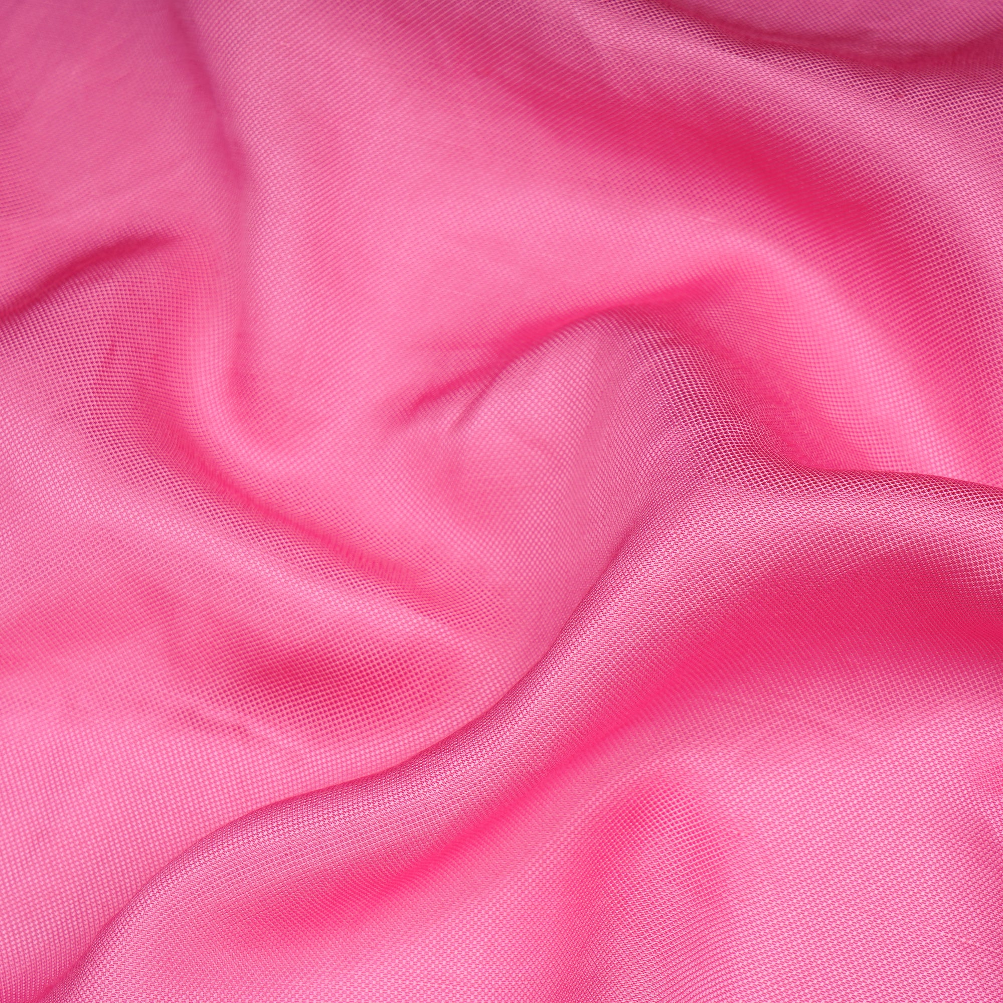 (Pre-Cut 3.60 Mtr)Pink Piece Dyed Plain Viscose Linen Fabric