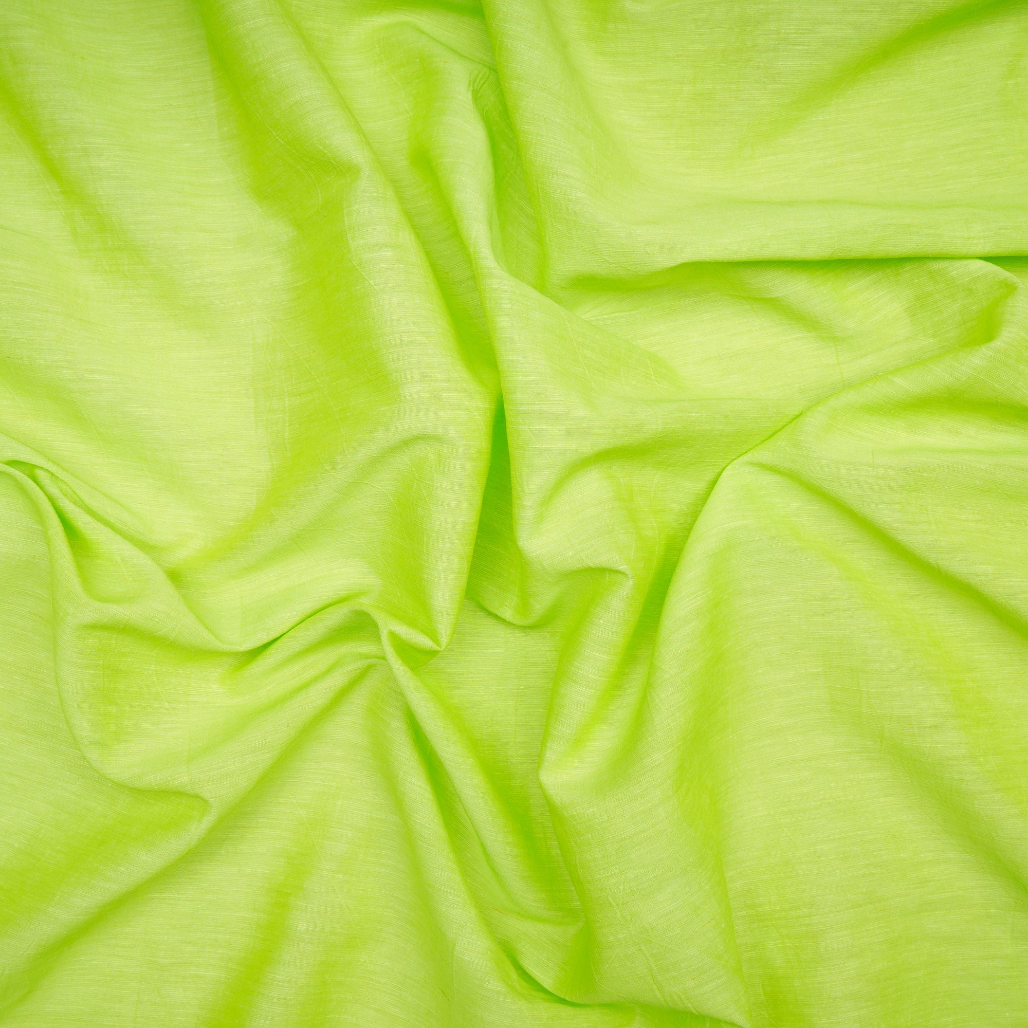 (Pre-Cut 1.00 Mtr)Light Green Color Remi Satin Fabric