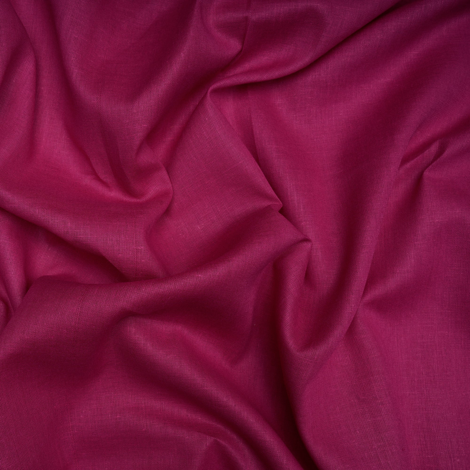 (Pre-Cut 2.00 Mtr)Fushsia Mill Dyed Pure Cotton Lining Fabric