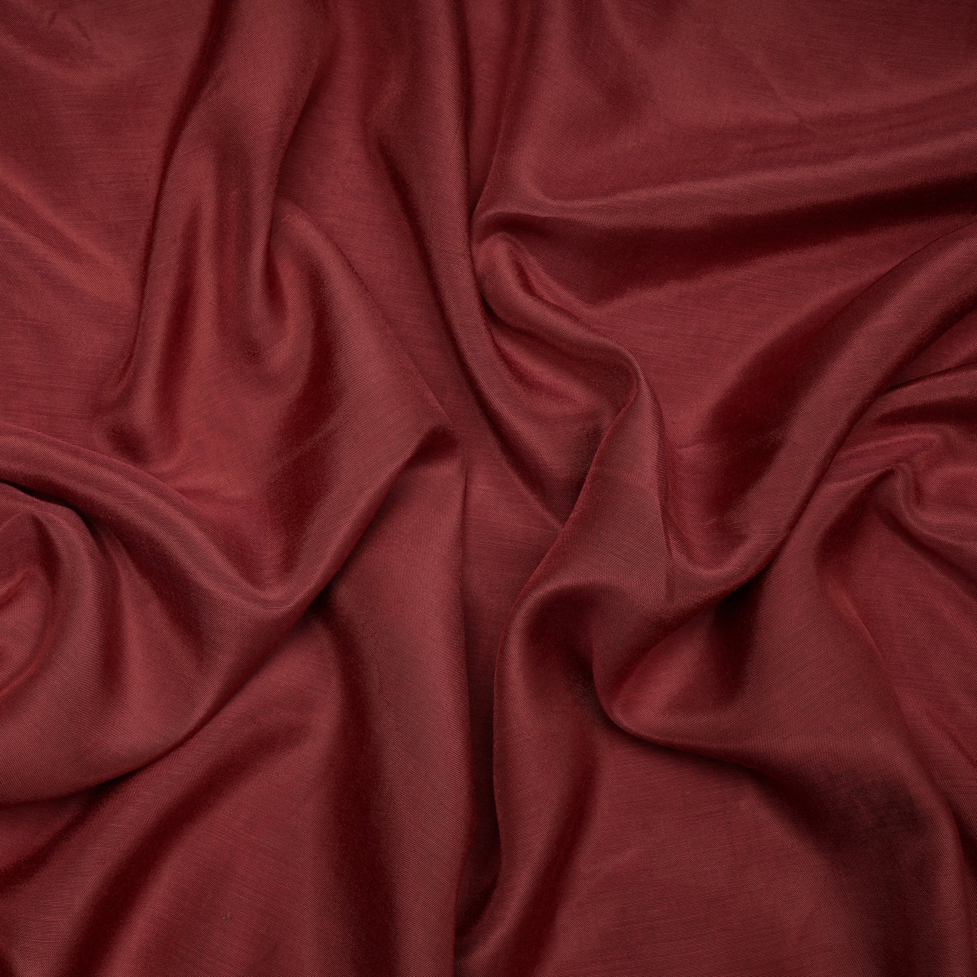 (Pre-Cut 2.90 Mtr)Maroon Color Bemberg Modal Fabric