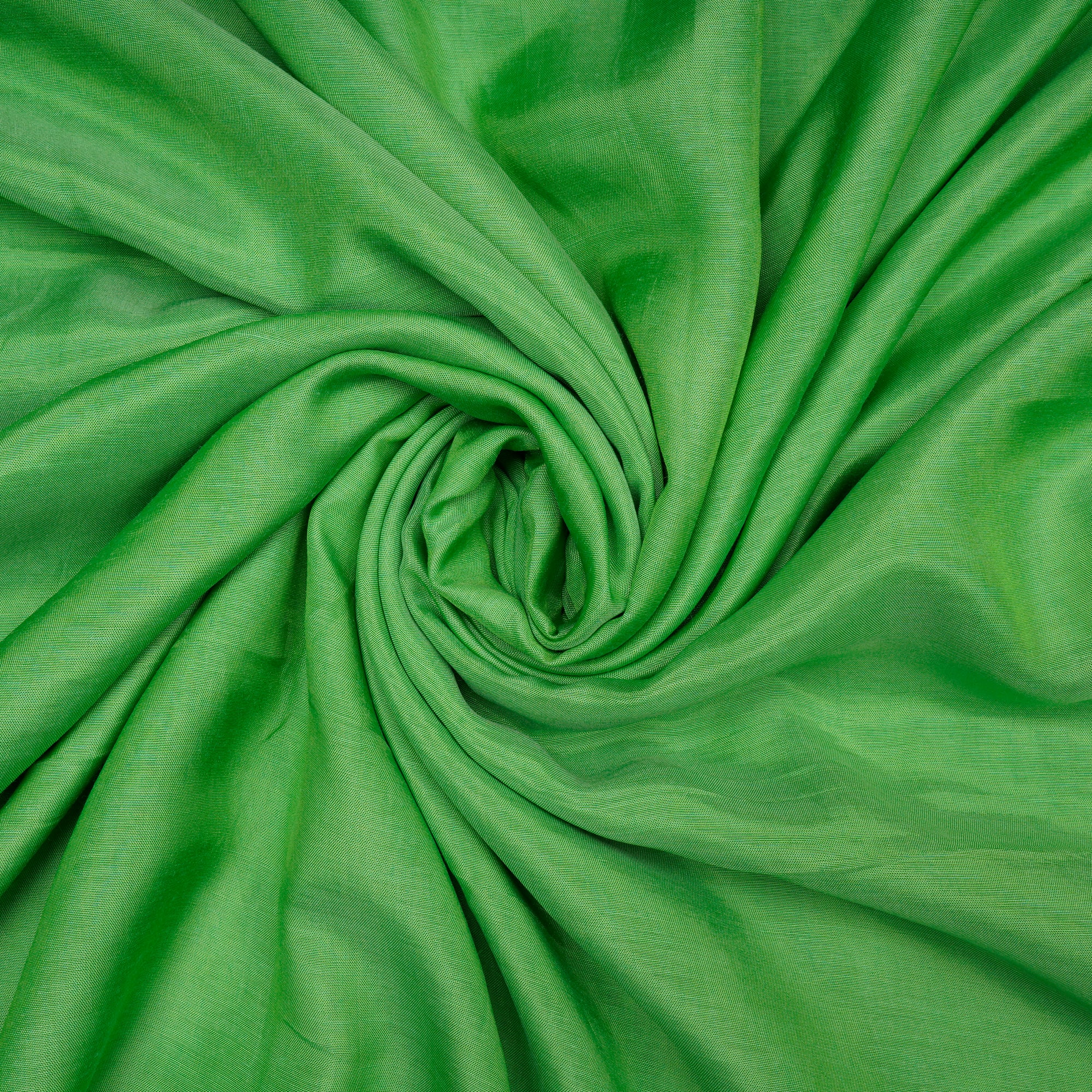 (Pre-Cut 4.30 Mtr)Kelly Green Color Bemberg Modal Fabric
