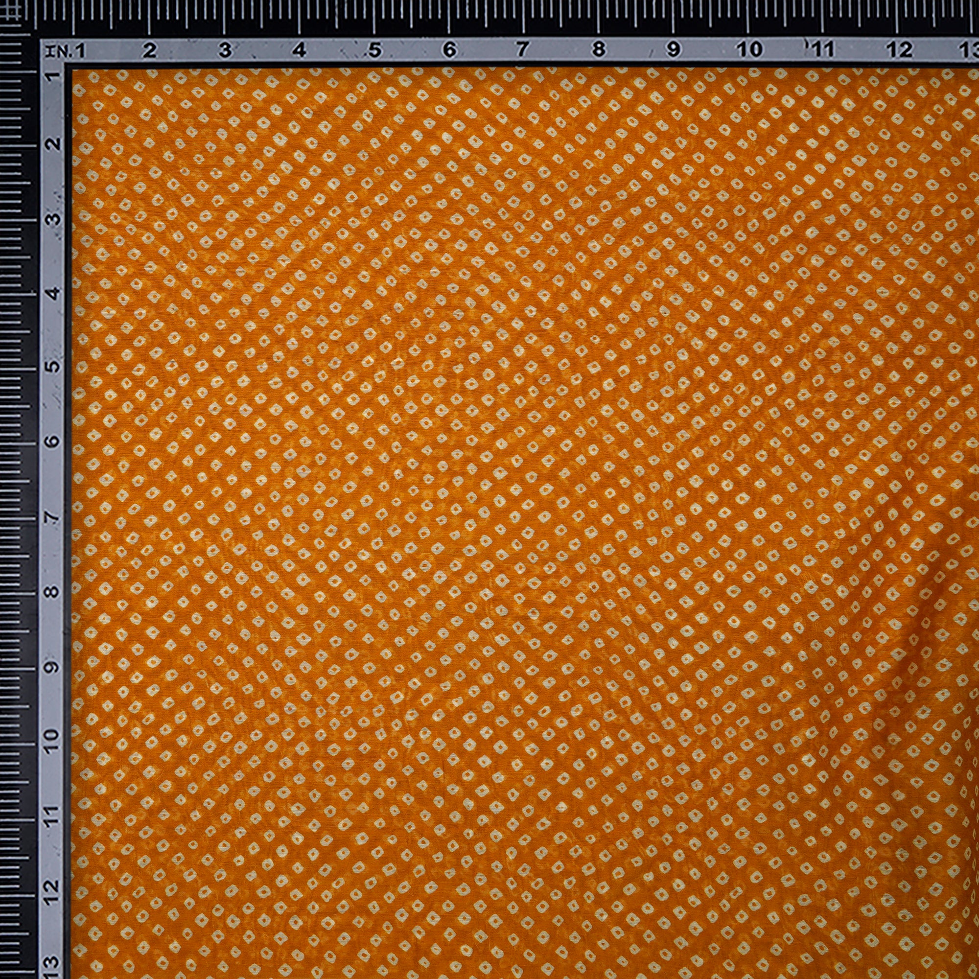 (Pre-Cut 2.40 Mtr)Mustard Color Digital Printed Chanderi Fabric