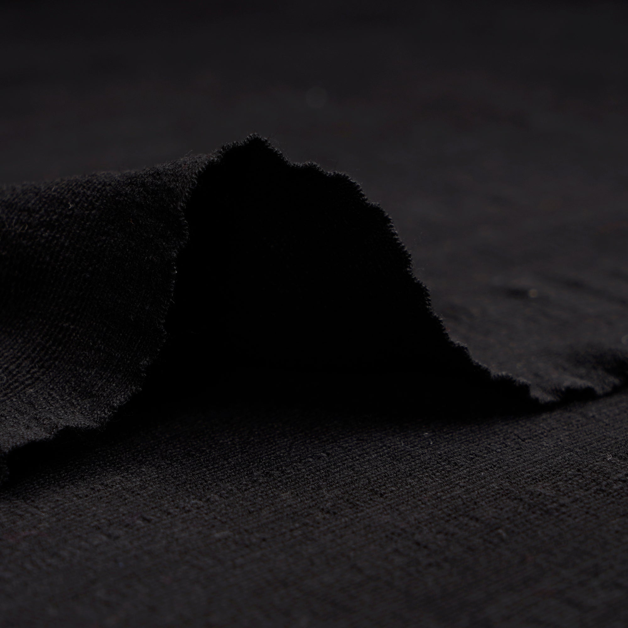 (Pre-Cut 1.80 Mtr)Black Piece Dyed Muslin Cotton Lycra Fabric