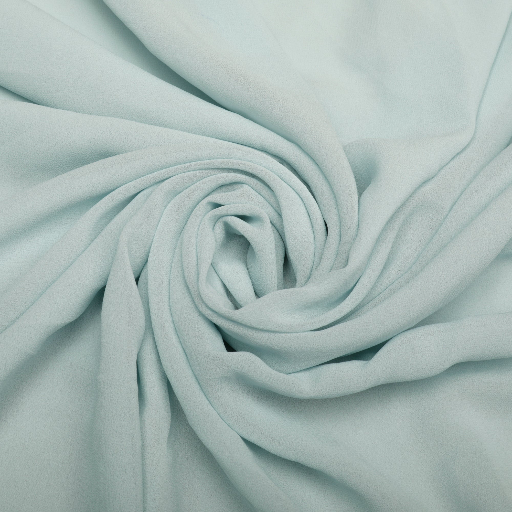 (Pre-Cut 2.00 Mtr)Ice Blue Premium Fox Georgtte Fabric