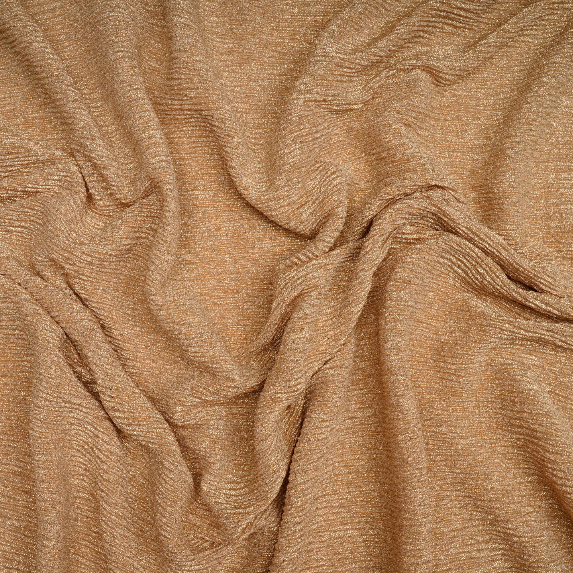 (Pre-Cut 3.00 Mtr)Gold Plain Nylon Fabric