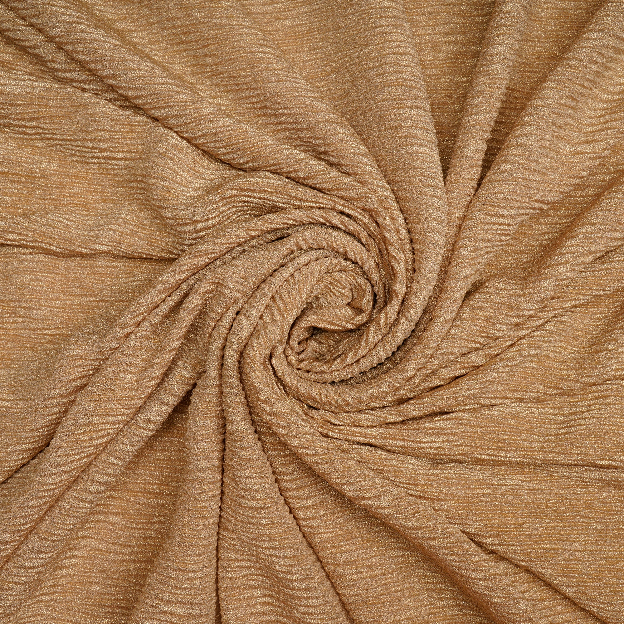 (Pre-Cut 3.00 Mtr)Gold Plain Nylon Fabric