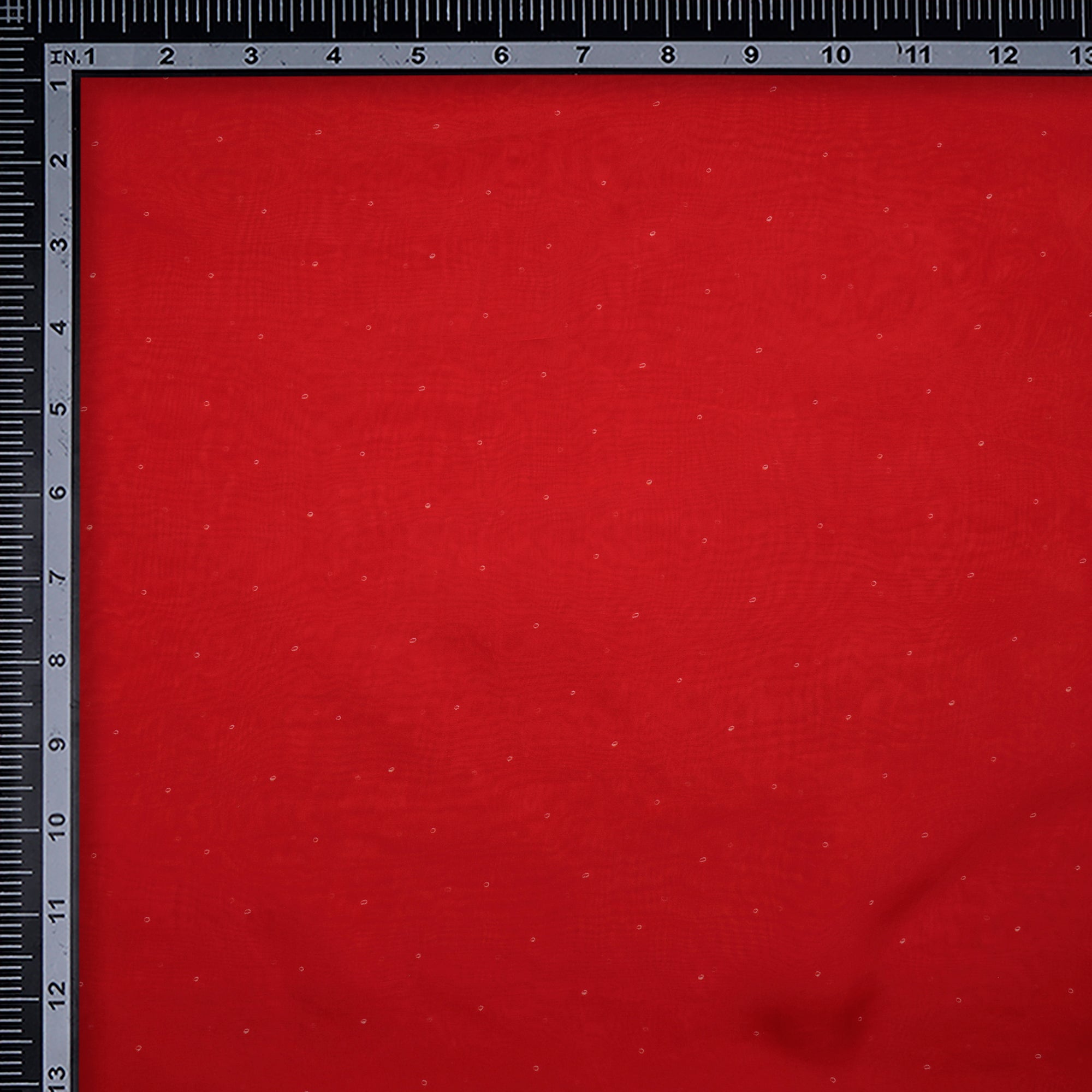 (Pre-Cut 3.00 Mtr)Red All Over Pattern Digital Print Viscose Fabric