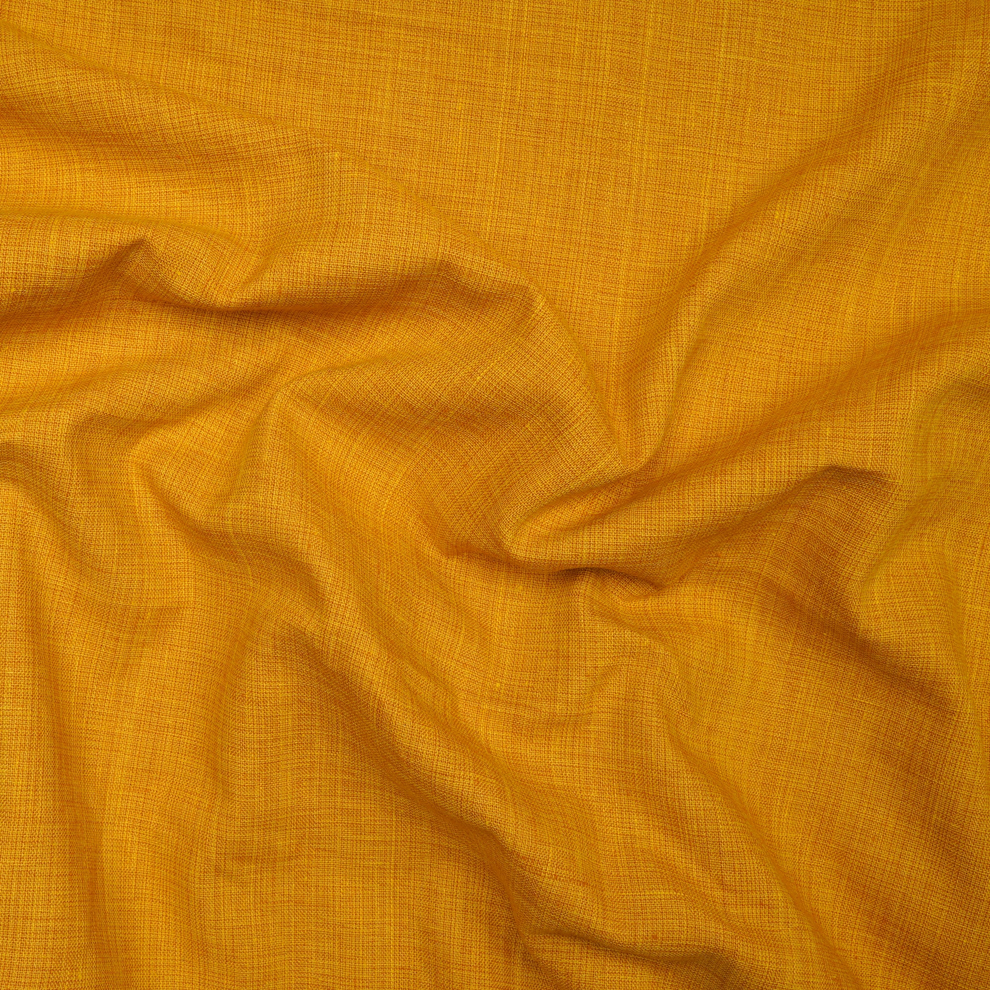 (Pre-Cut 1.90 Mtr)Yellow Yarn Dyed Oxford South Cotton Fabric