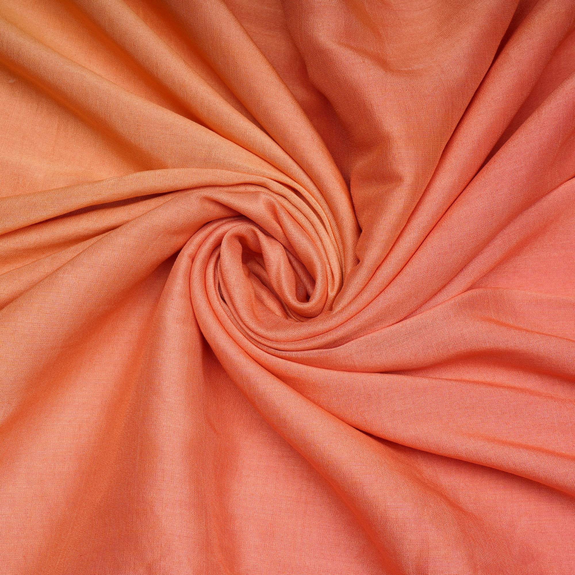 (Pre-Cut 3.20 Mtr)Multi Color Ombre Dyed Chanderi Fabric