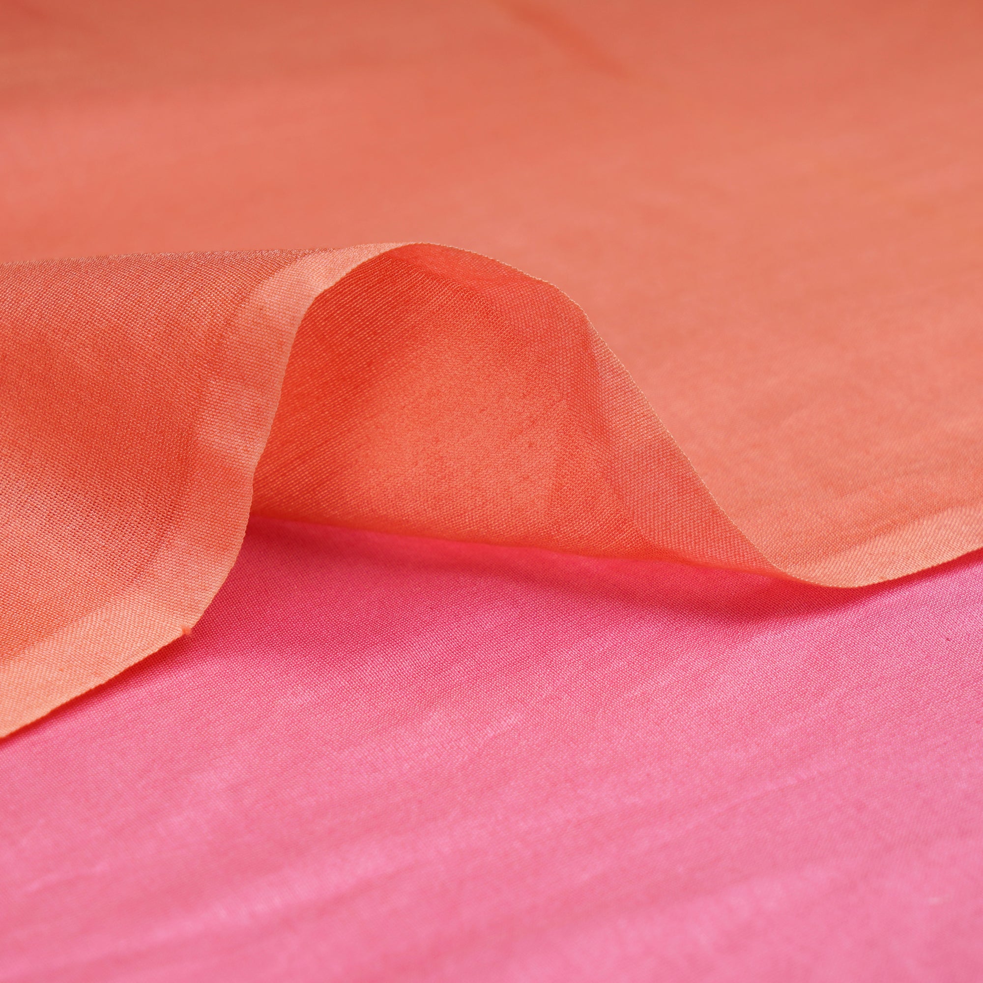 (Pre-Cut 3.20 Mtr)Multi Color Ombre Dyed Chanderi Fabric