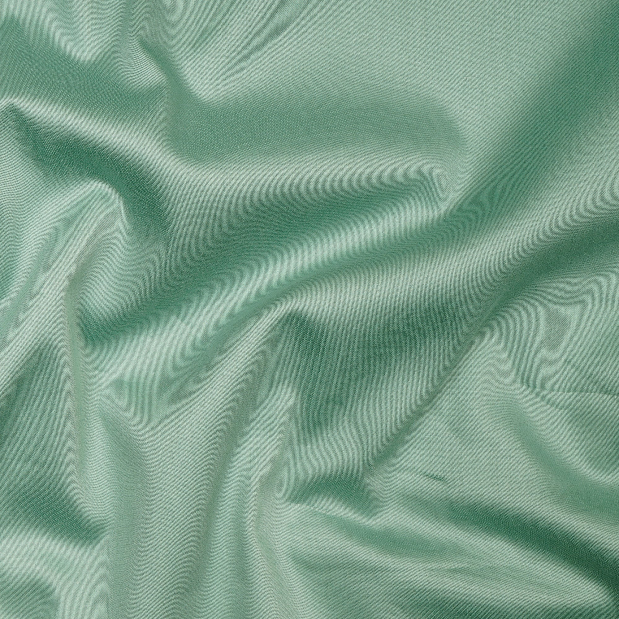 (Pre-Cut 1.10 Mtr)Mint Green Premium Mill Dyed Glazed Cotton Satin Fabric