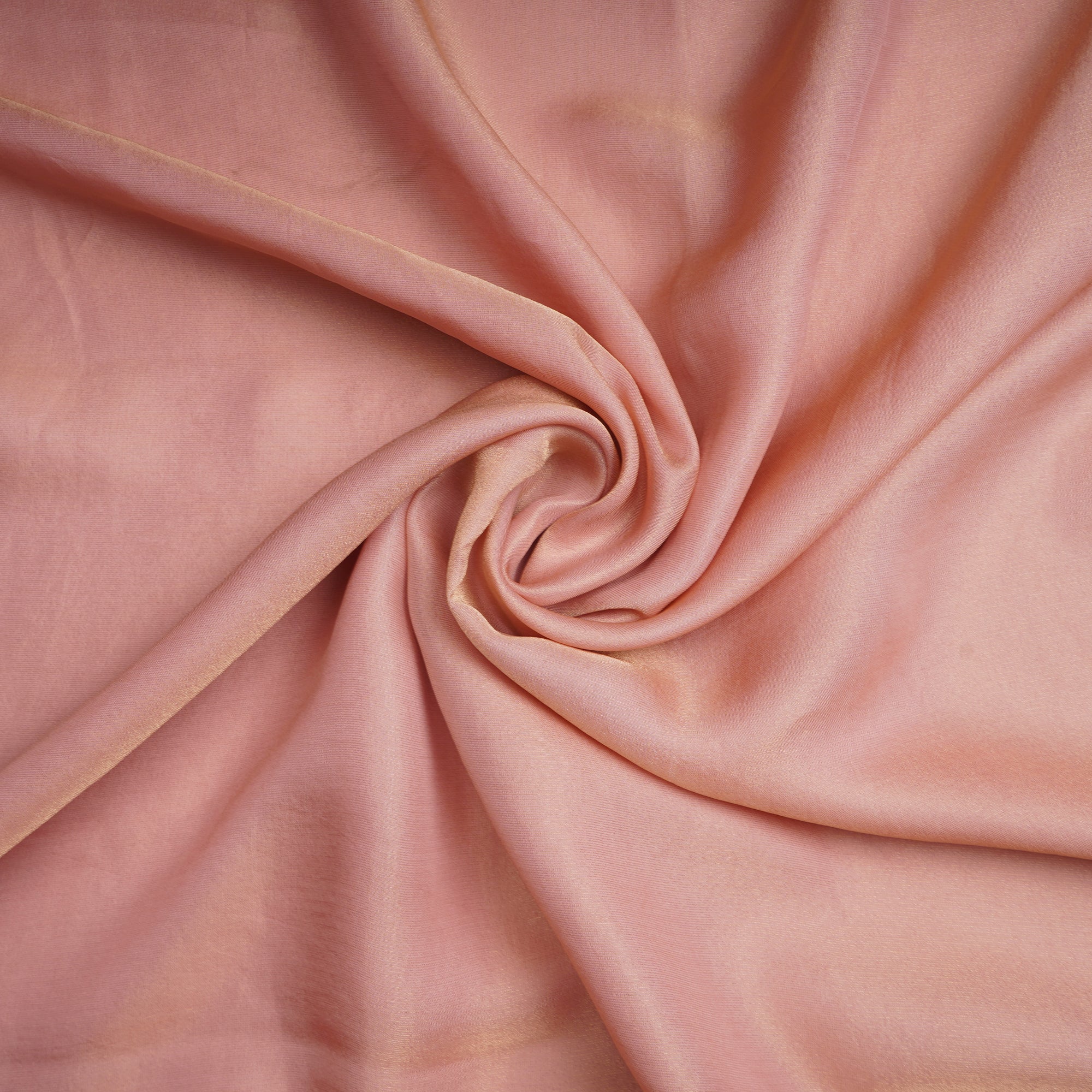 (Pre-Cut 1.90 Mtr)Mellow Rose Piece Dyed Plain Organza Satin Tissue Fabric