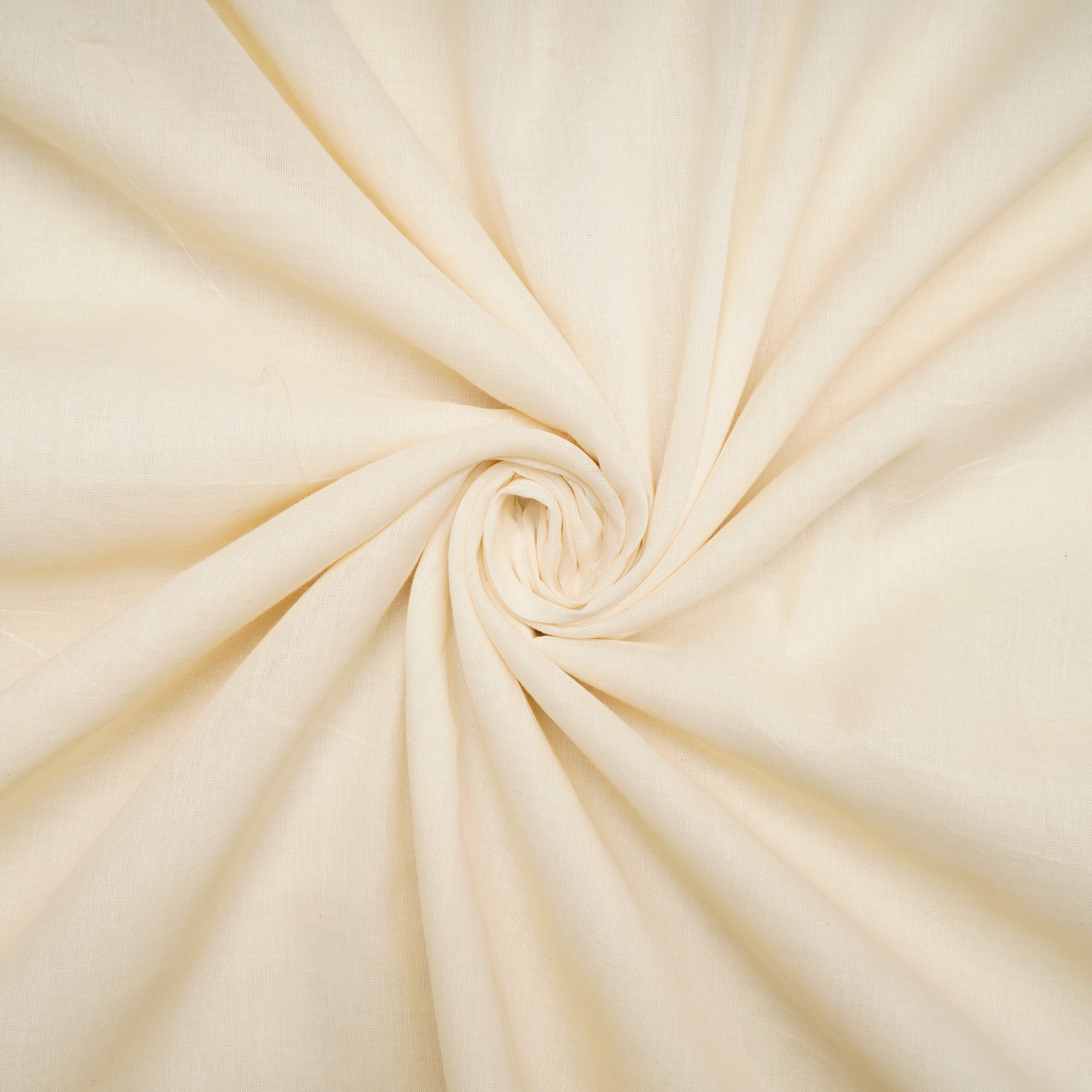 (Pre-Cut 2.10 Mtr)Off White Dyeable Cotton Cambric Fabric