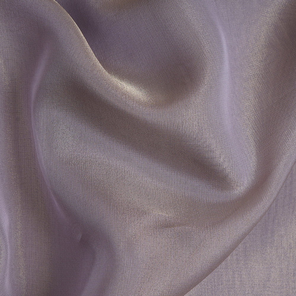 (Pre-Cut 1.75 Mtr)lilac Dyed Viscose Tissue Fabric