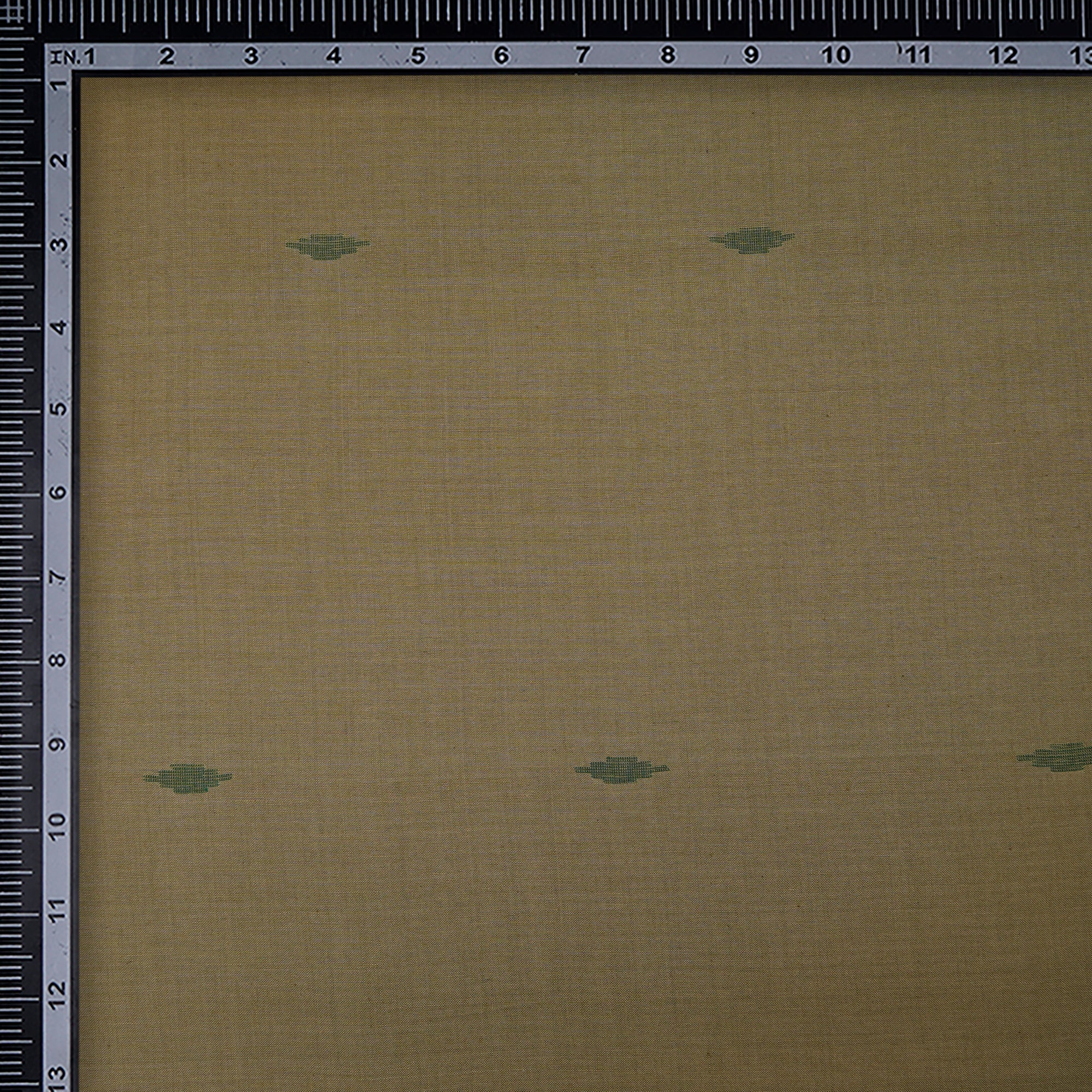 (Pre-Cut 2.90 Mtr)Beige Handloom Jamdani Pure Cotton Fabric