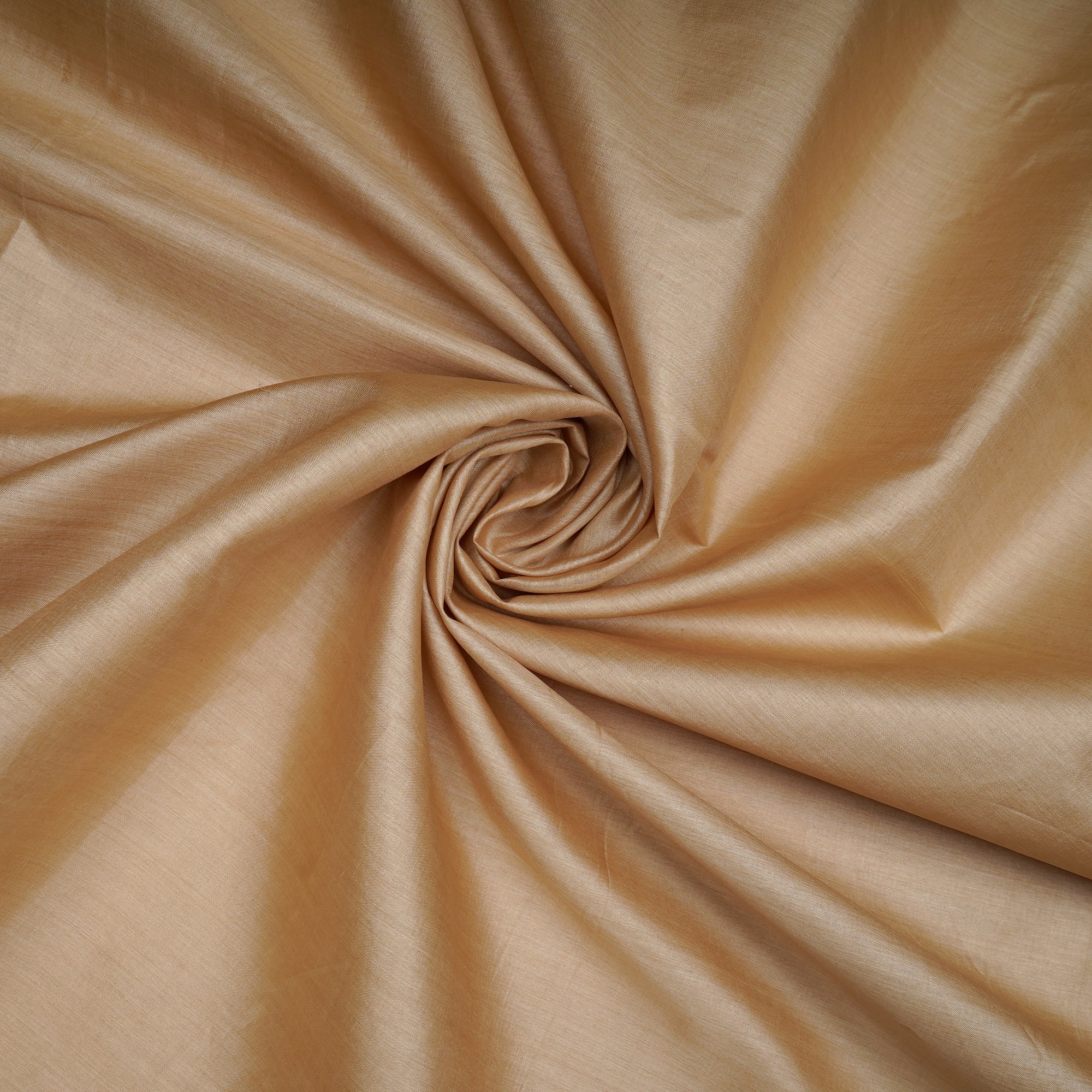 (Pre-Cut 2.90 Mtr)Beige Piece Dyed Plain Pure Silk Fabric