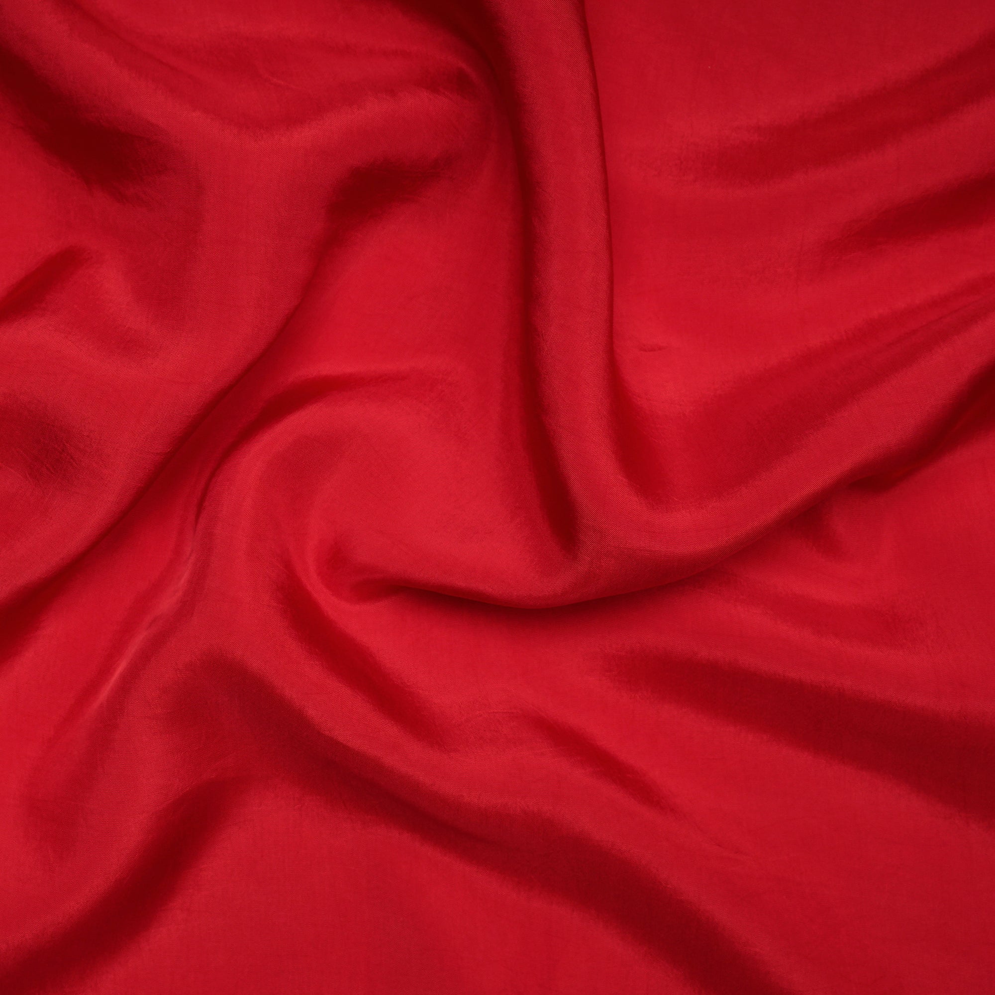 (Pre-Cut 1.85 Mtr)Red Piece Dyed Plain Viscose Fabric