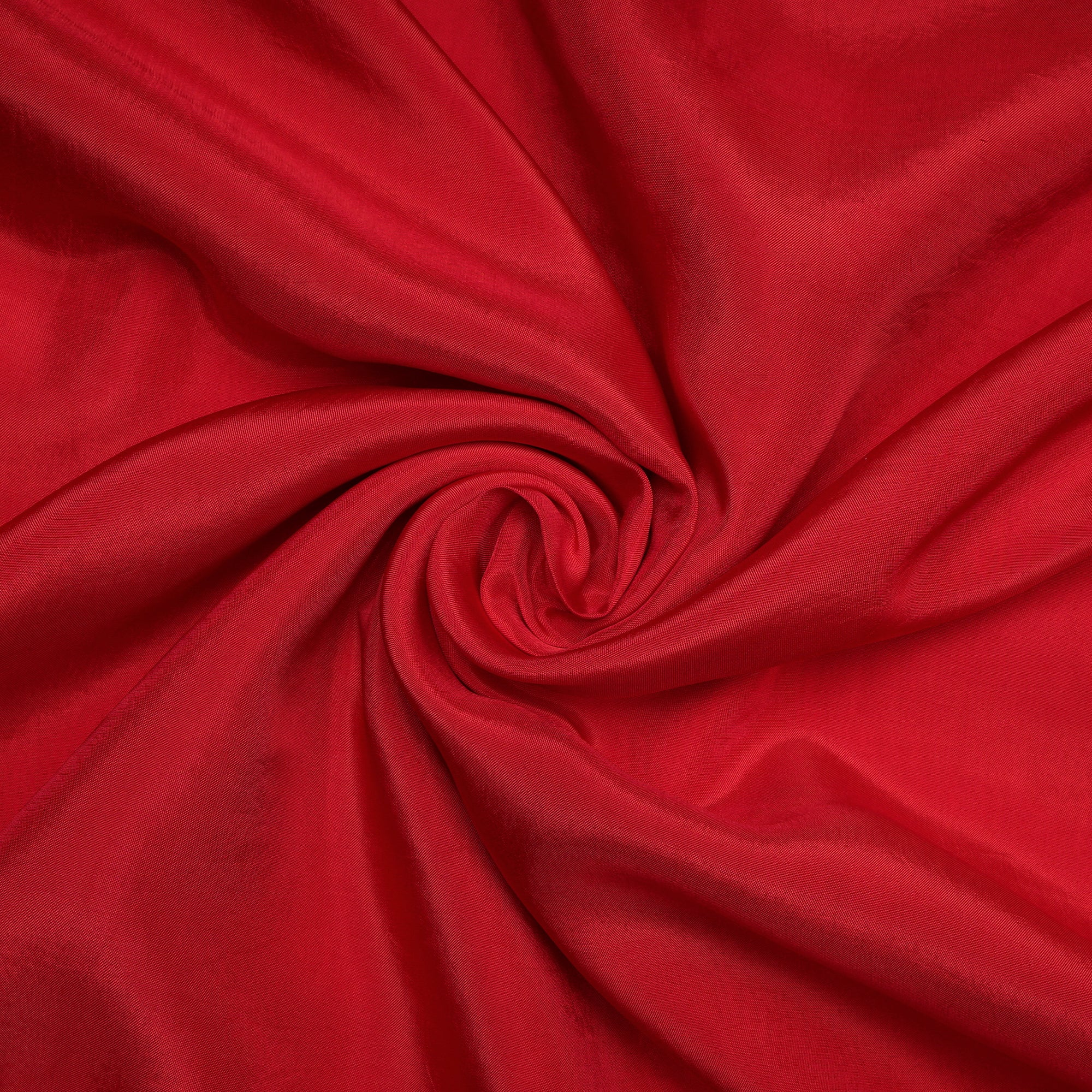 (Pre-Cut 1.85 Mtr)Red Piece Dyed Plain Viscose Fabric