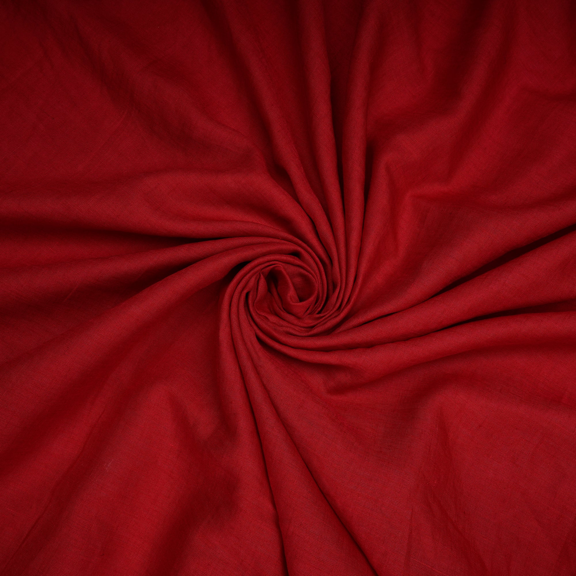 (Pre-Cut 3.50 Mtr)Urban Red Piece Dyed Plain Linocel Fabric