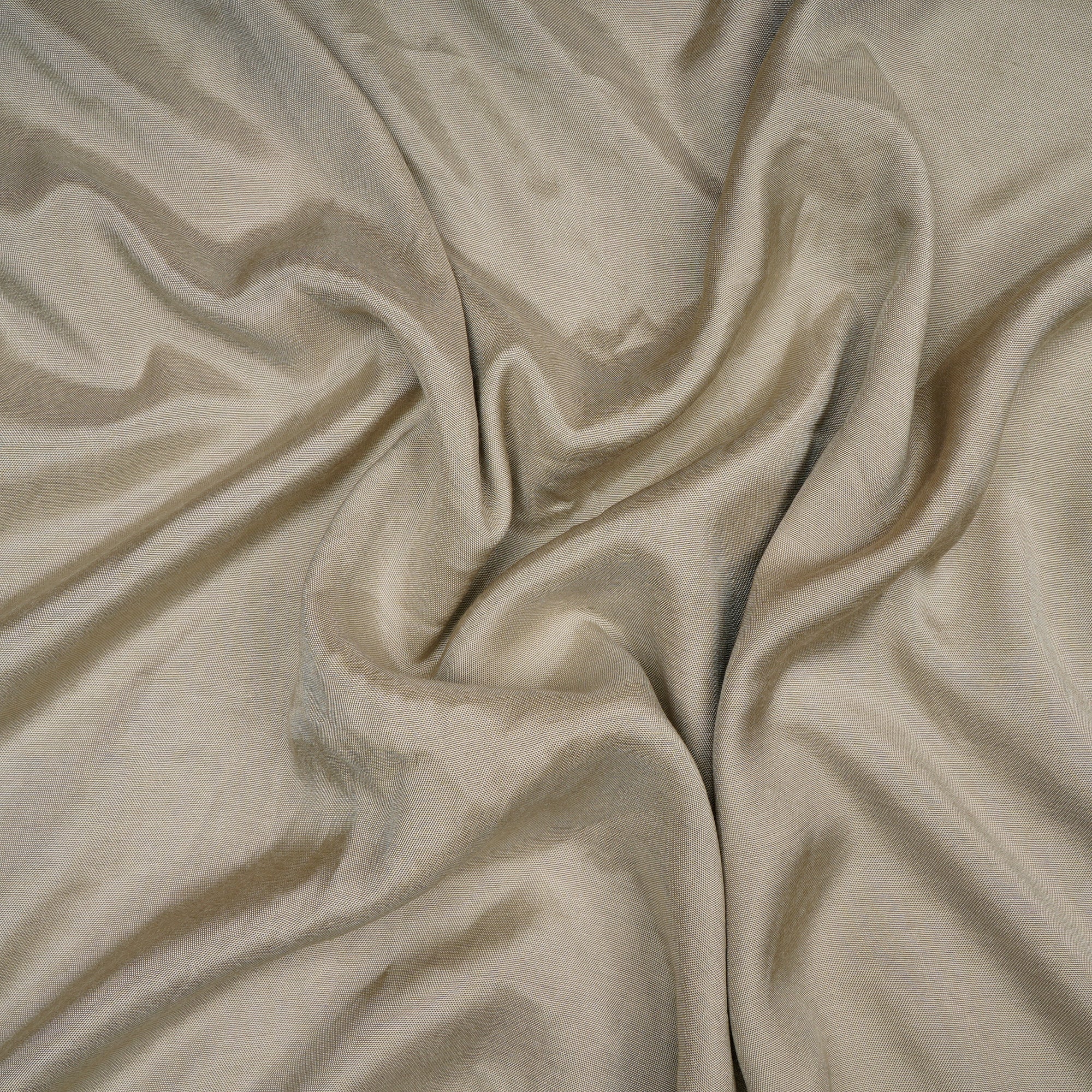 (Pre-Cut 1.50 Mtr)Sage Green Piece Dyed Plain Viscose Taffeta Fabric