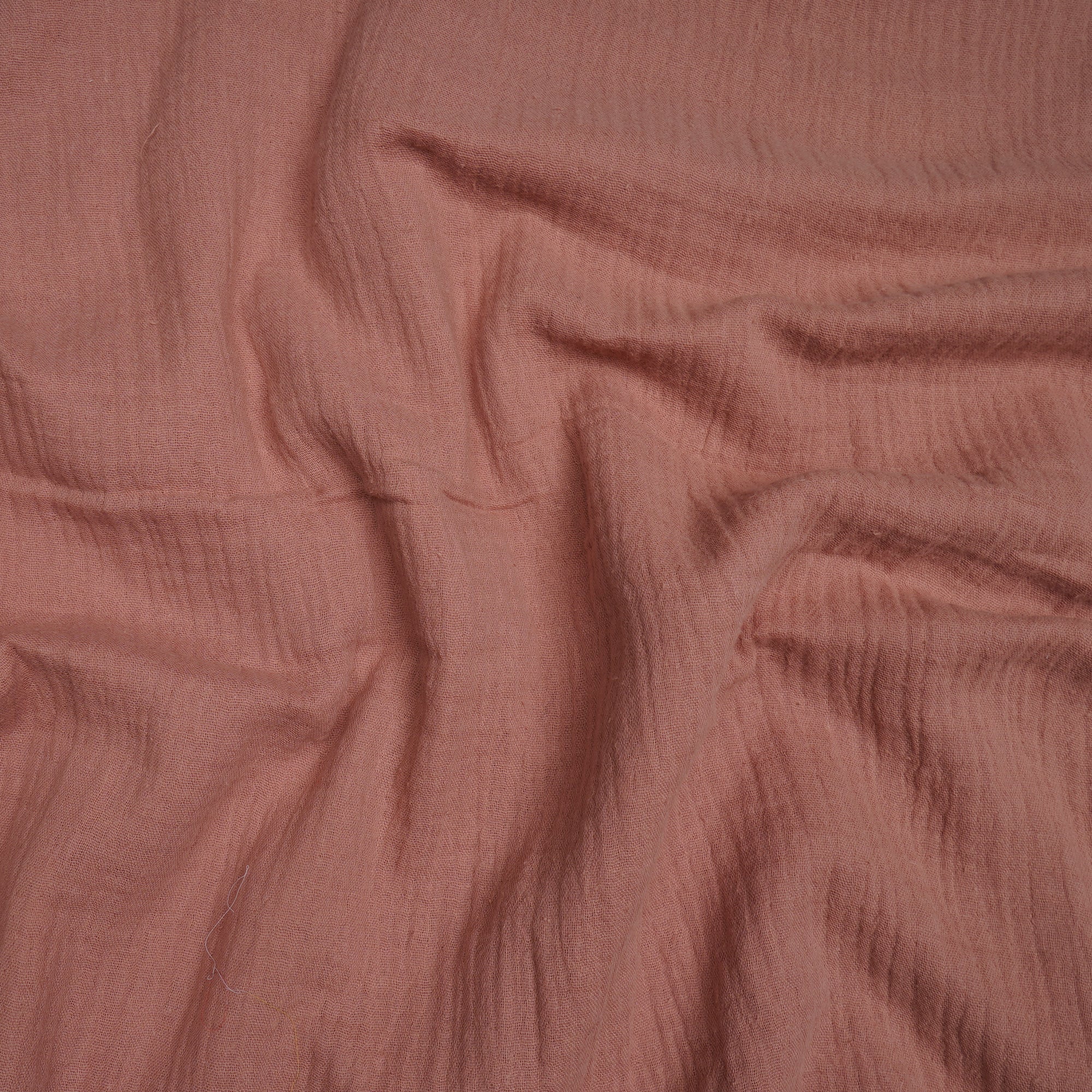 (Pre-Cut 2.70 Mtr)Peach Beige Piece Dyed Cotton Fabric