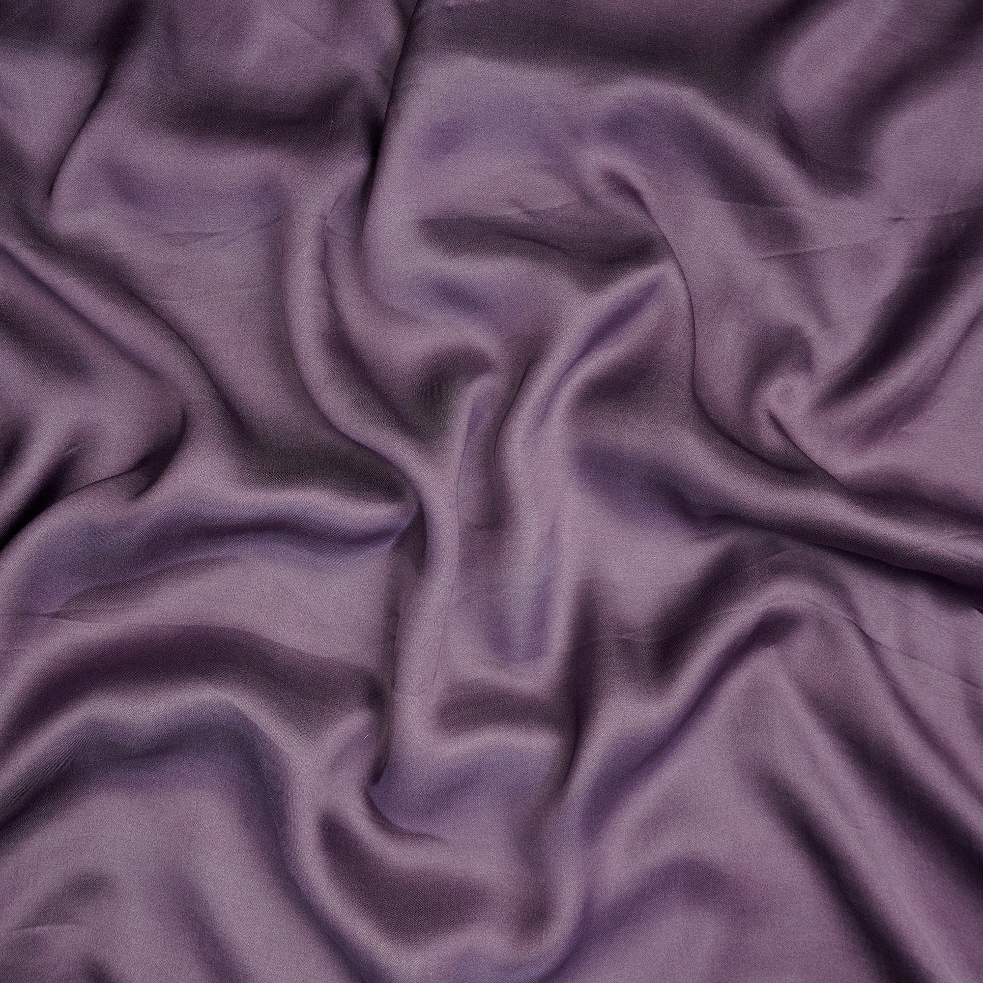 (Pre-Cut 4.50 Mtr) Arctic Dusk Piece Dyed Plain Bemberg Modal Satin Fabric