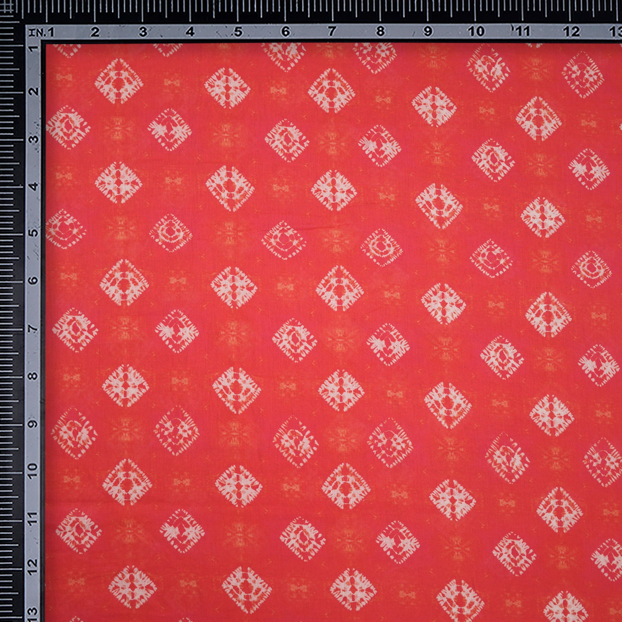 (Pre-Cut 3.40Mtr)Paradise Pink Bandhani Pattern Digital Print Voile Cotton Fabric