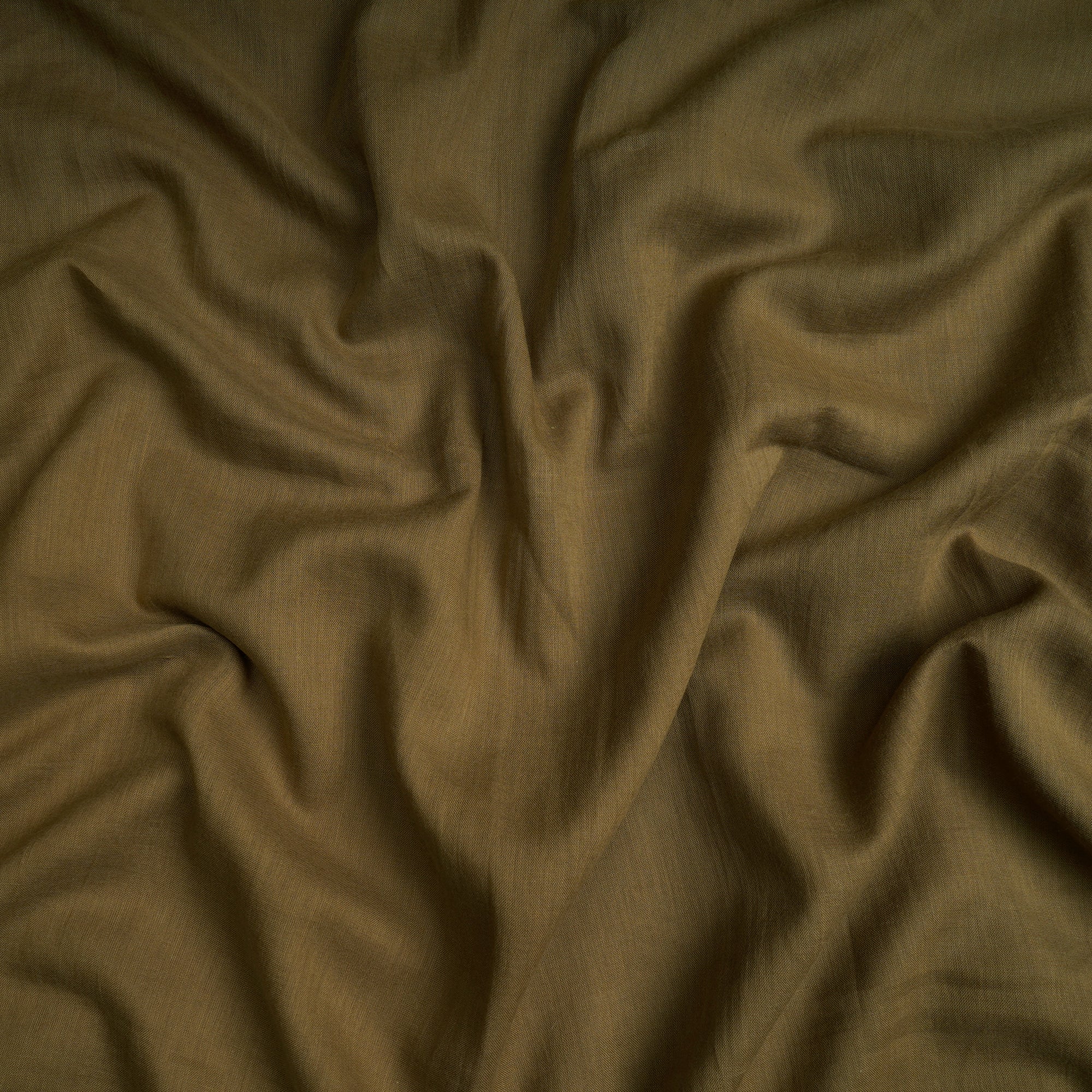 (Pre-Cut 1.80 Mtr) Antique Bronze Piece Dyed Plain Cotton Fabric