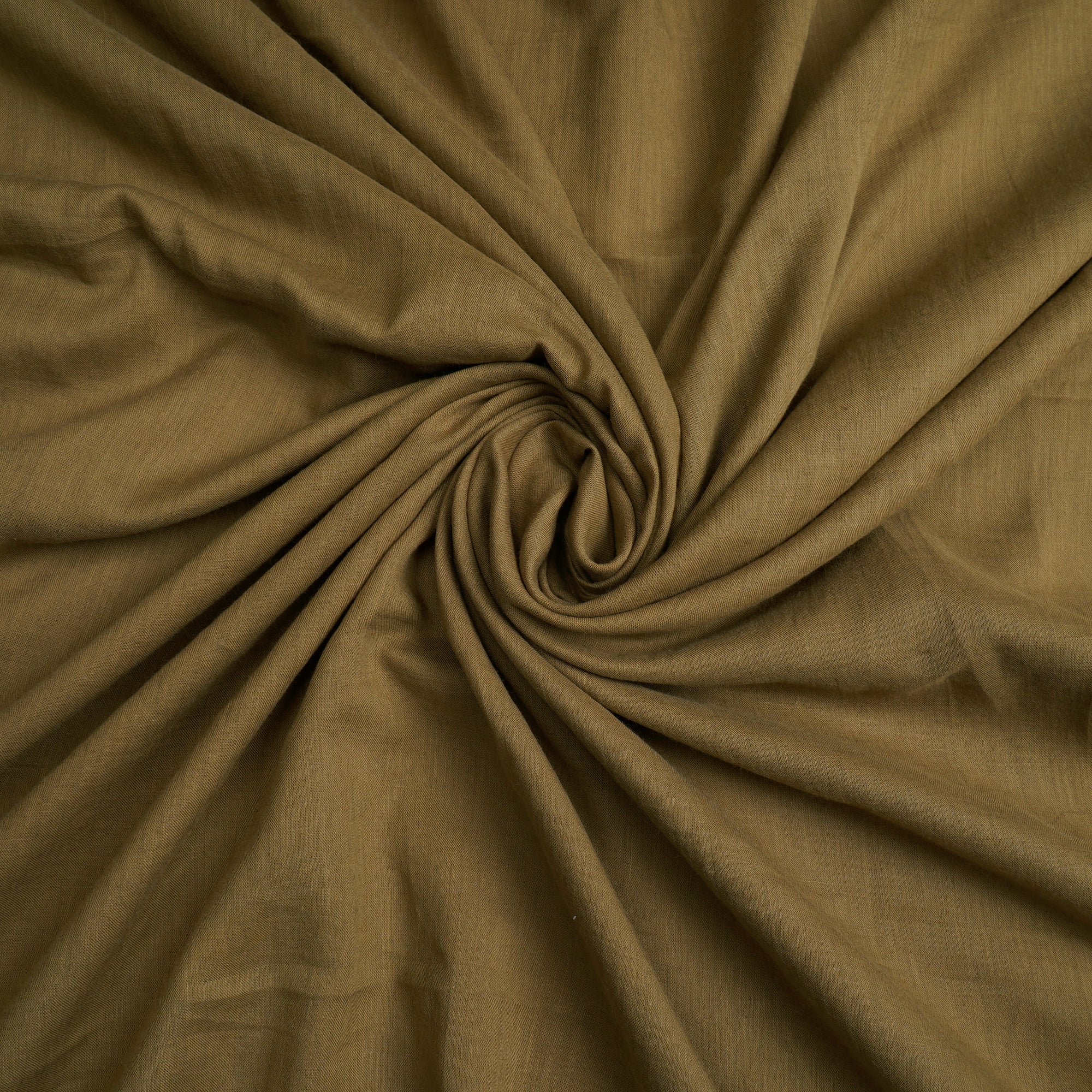 (Pre-Cut 1.80 Mtr) Antique Bronze Piece Dyed Plain Cotton Fabric