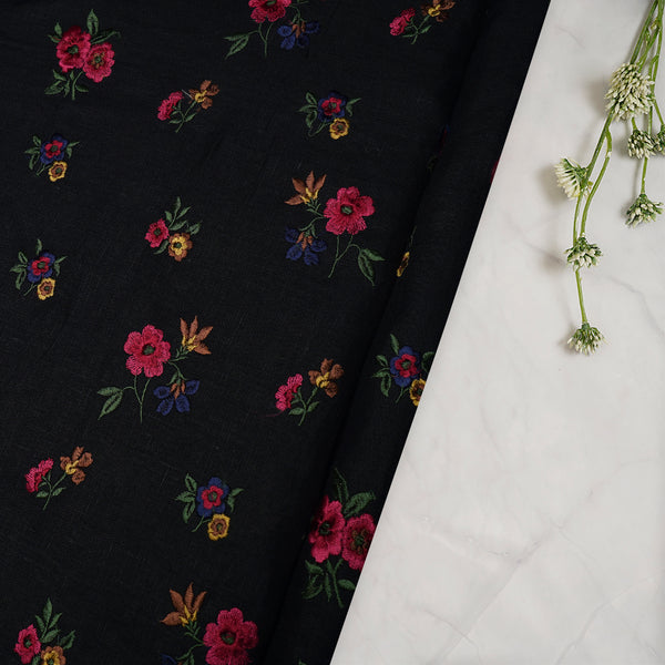 美品ꕥサラマリカ CTN LINEN FLOWER EMB ALL IN ONE 美品ꕥサラマリカ CTN LINEN FLOWER EMB ALL IN ONE